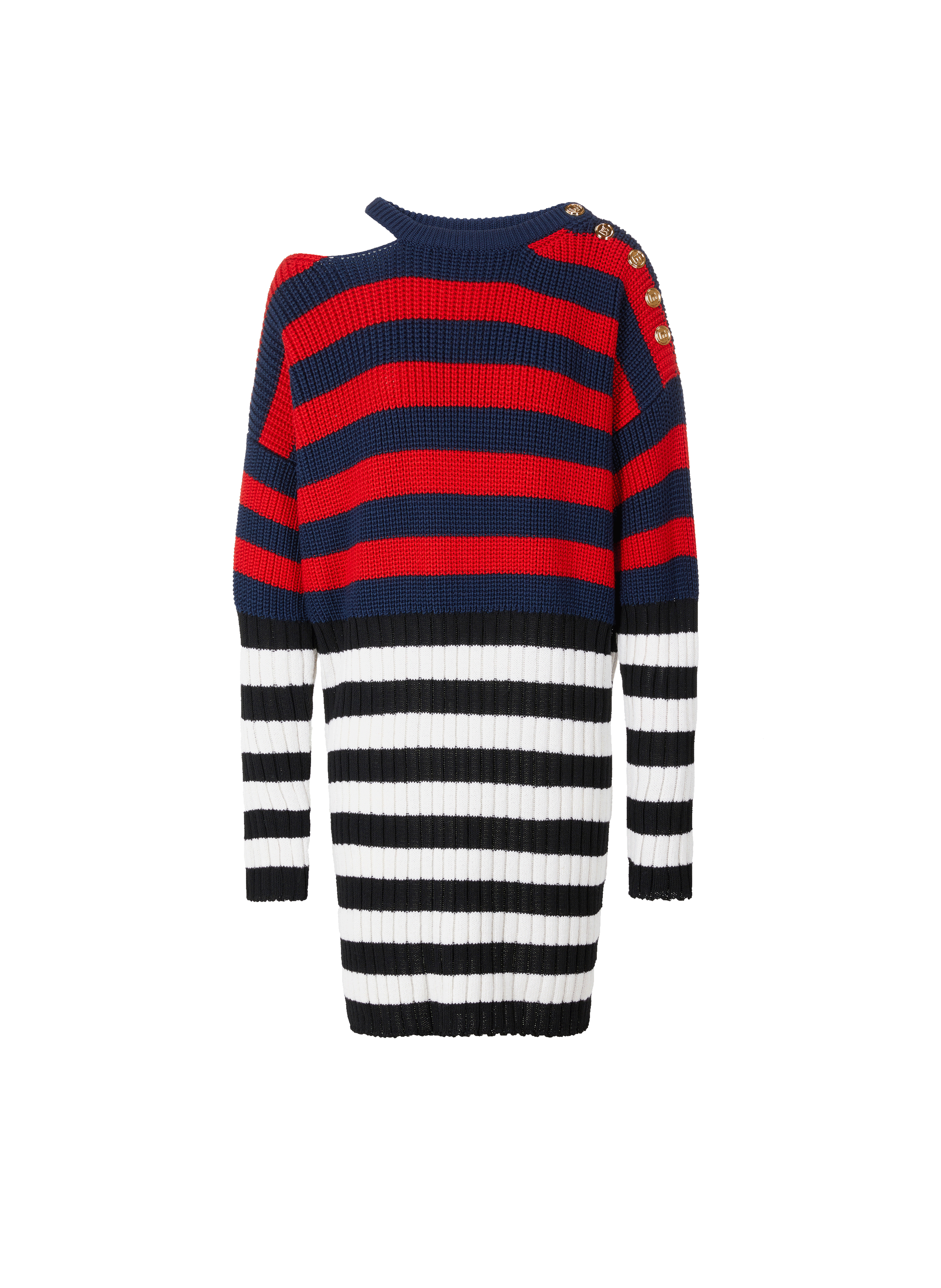 Robe à rayures en maille