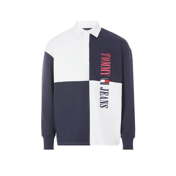 Polo manches longues en coton organique mélangé