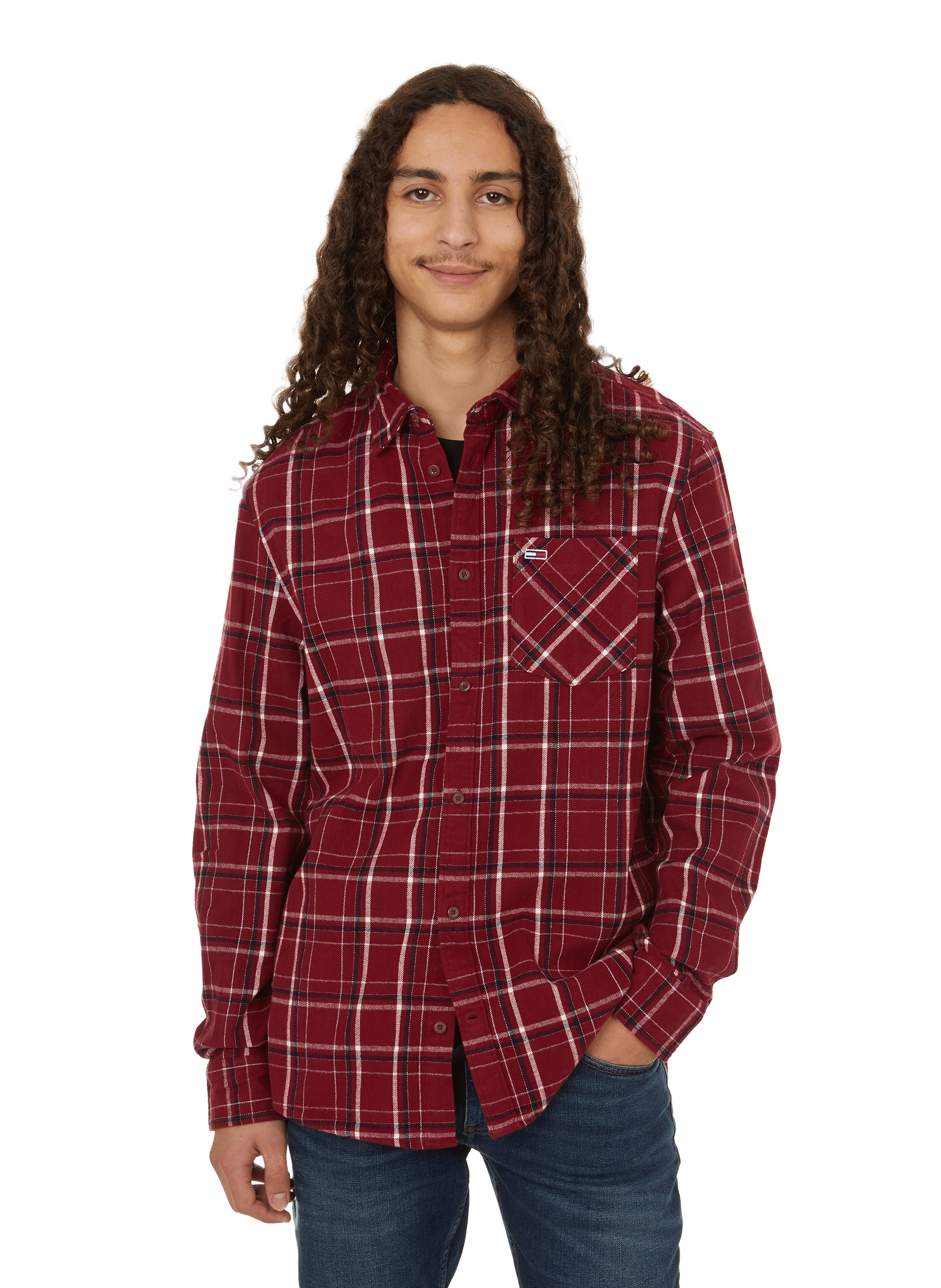 Chemise à carreaux en coton