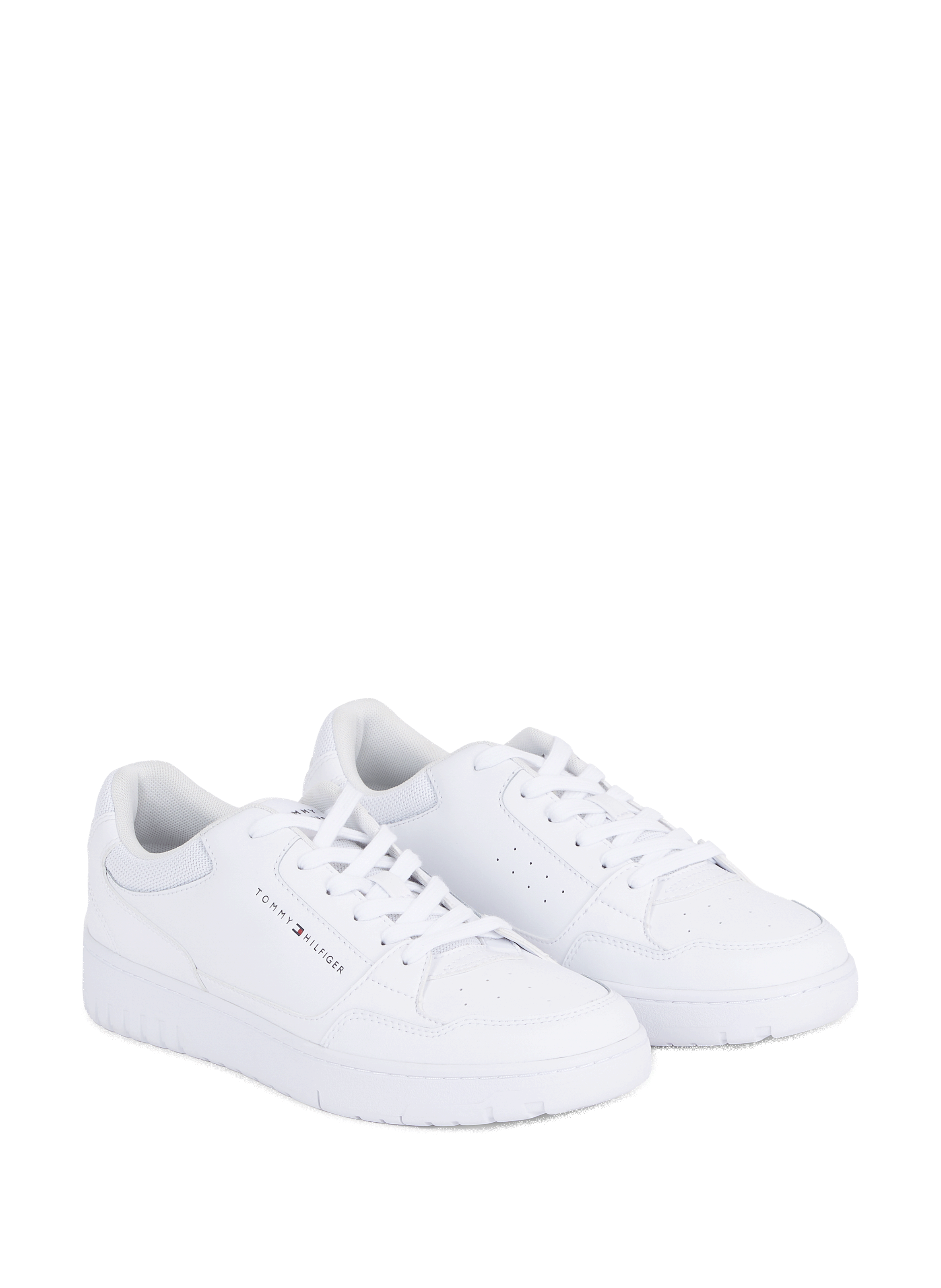 Baskets en cuir  TOMMY HILFIGER Blanc