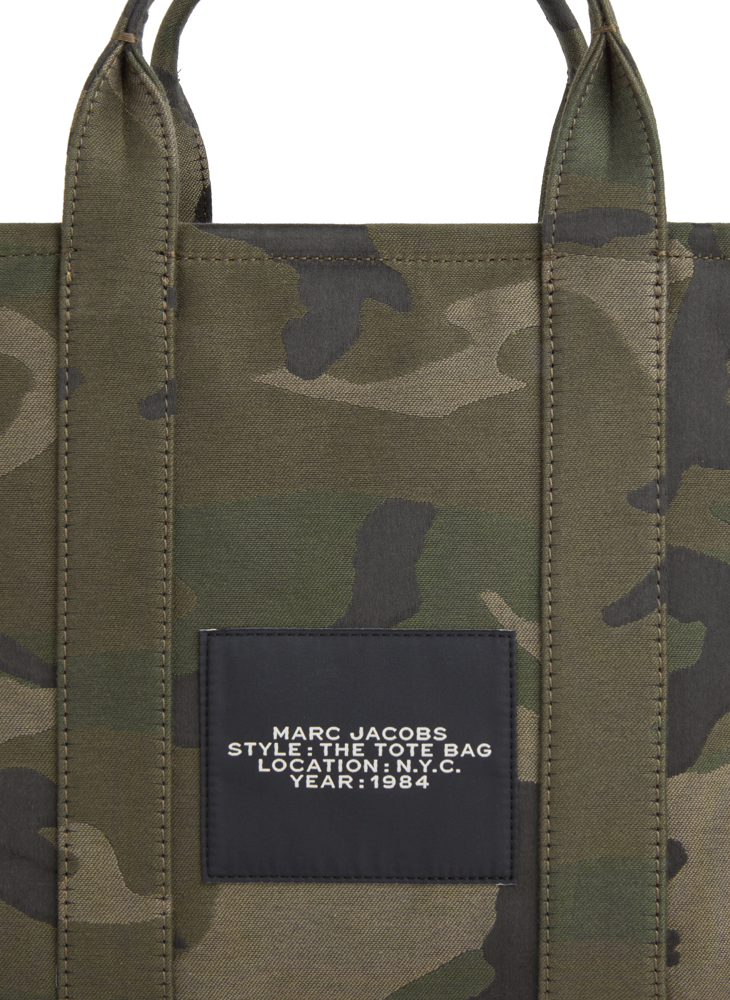 Sac cabas The Camo Jacquard Medium Tote Bag MARC JACOBS Vert