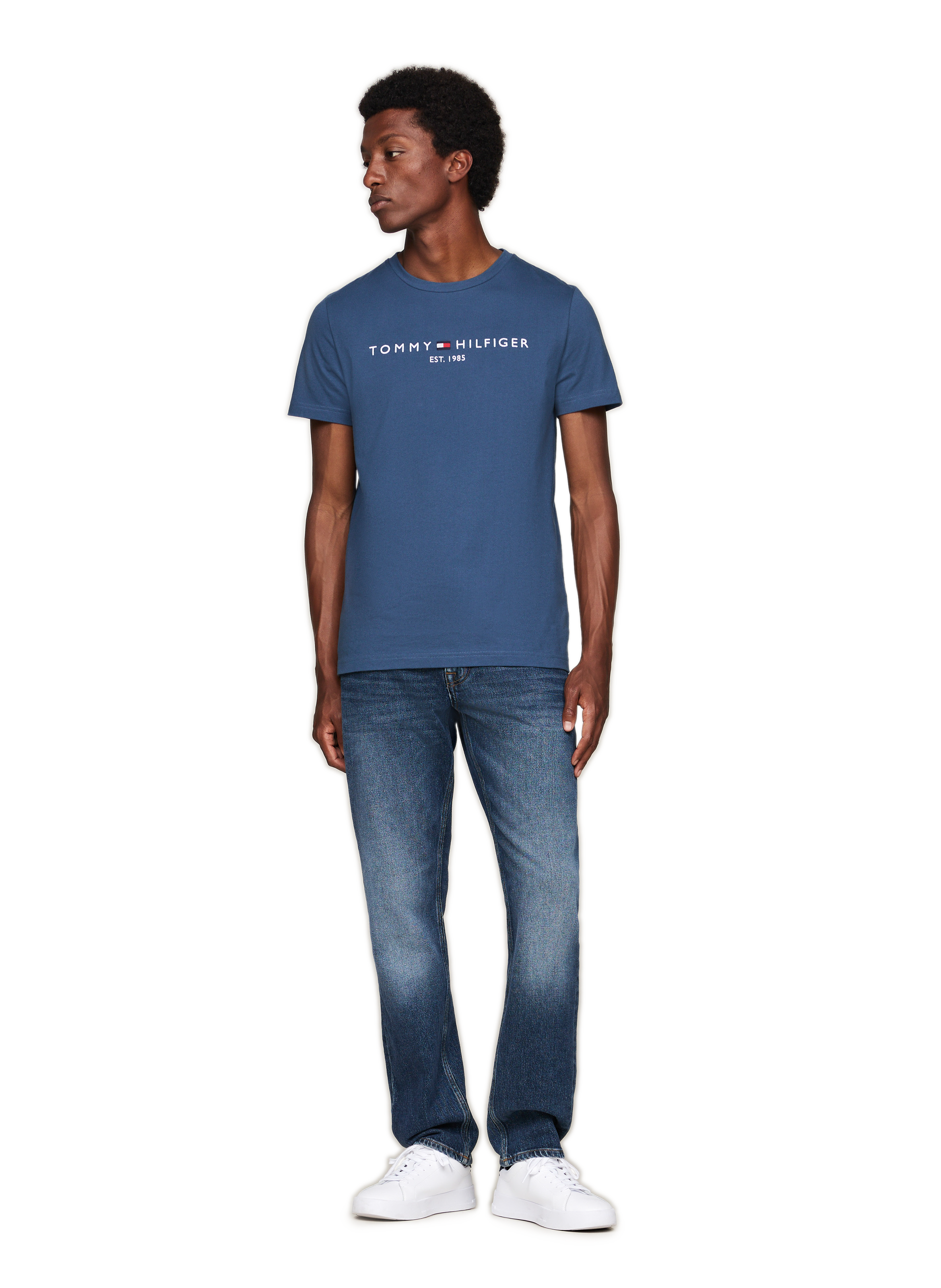 Cotton T-shirt TOMMY HILFIGER Blue