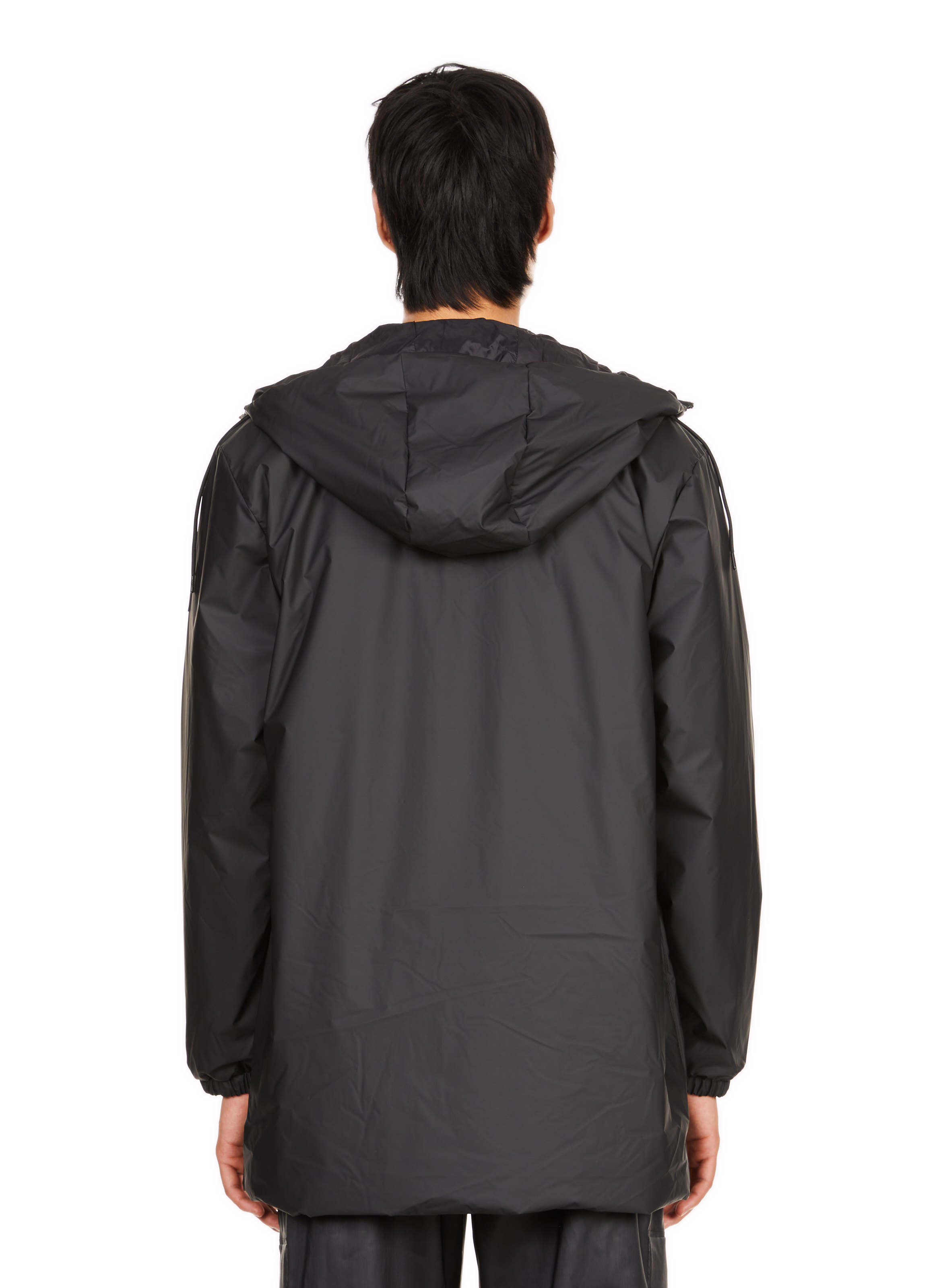 Imperméable uni à capuche RAINS Noir