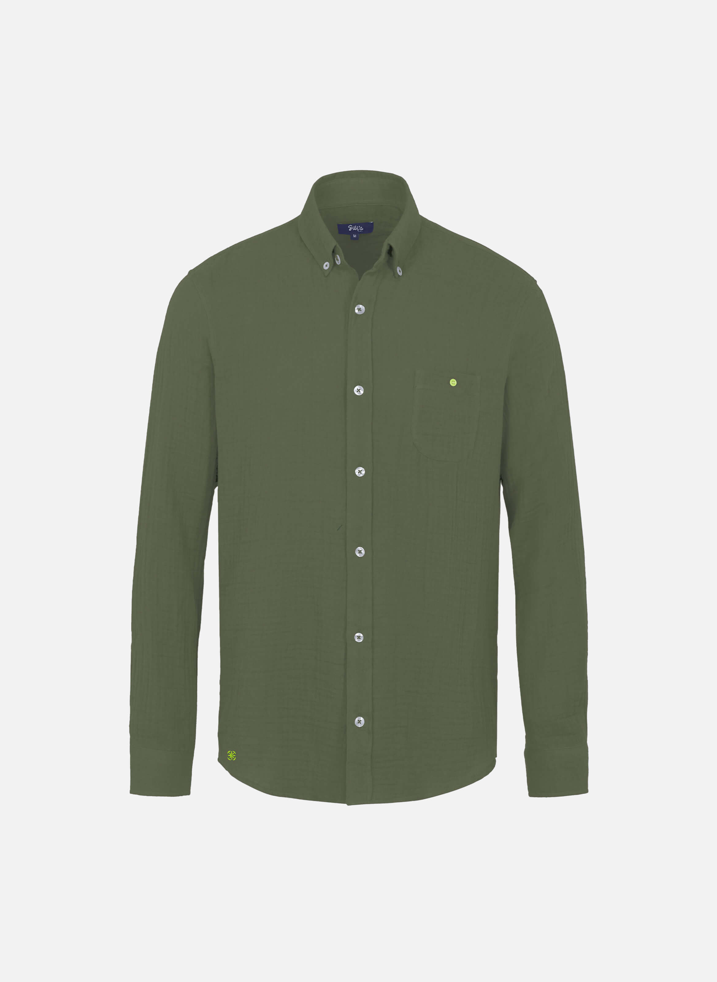 GILI'S Chemise  en gaze de coton Kaki