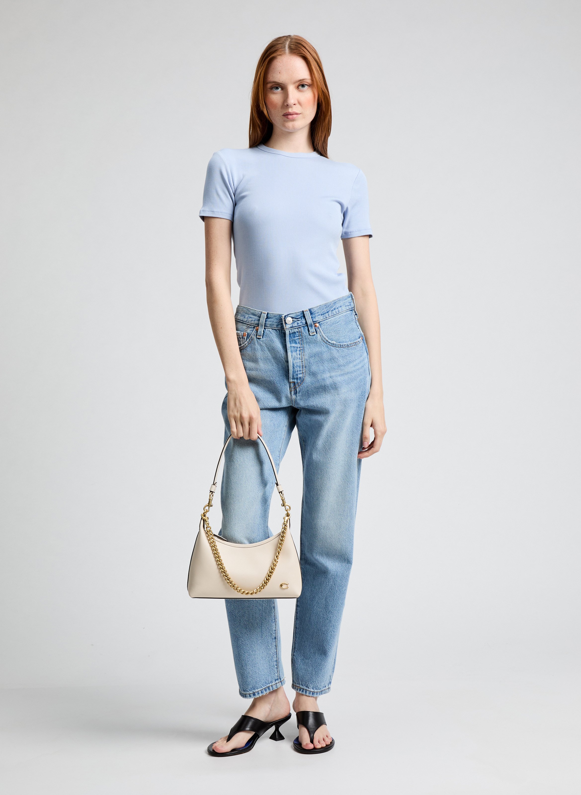 Sac épaule Juliet 25 COACH Beige