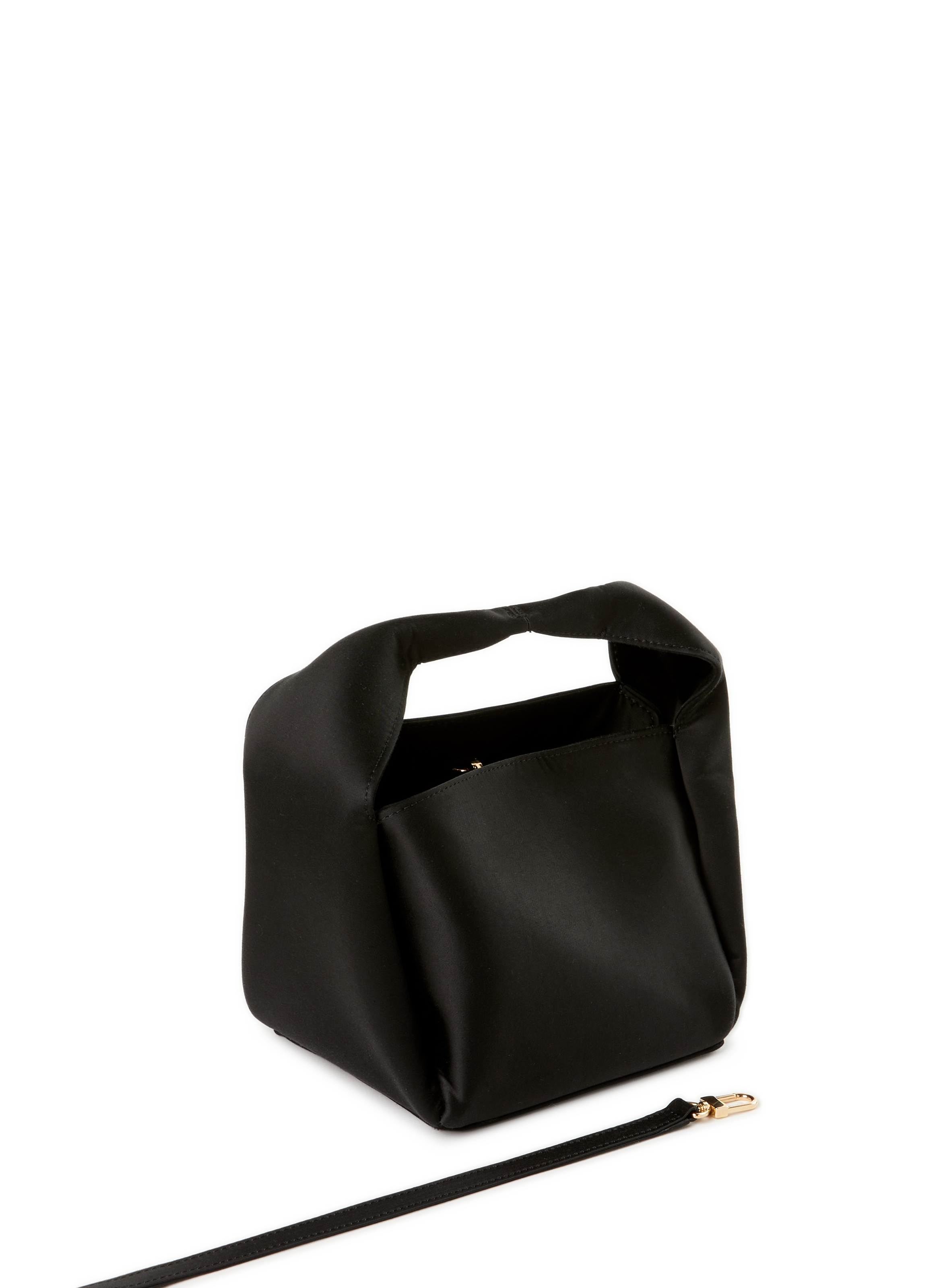 Small satin bucket bag TOTEME Black