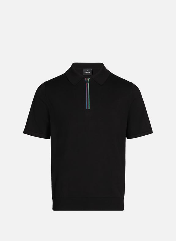 Iconic 1985 organic cotton polo shirt Black by PAUL SMITH PAUL SMITH Iconic 1985 organic cotton polo shirt Black