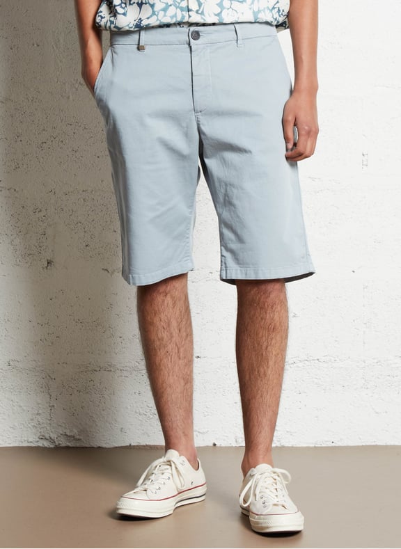 Bermuda droit en coton mélangé Bleu by IKKS IKKS Bermuda droit en coton mélangé Bleu