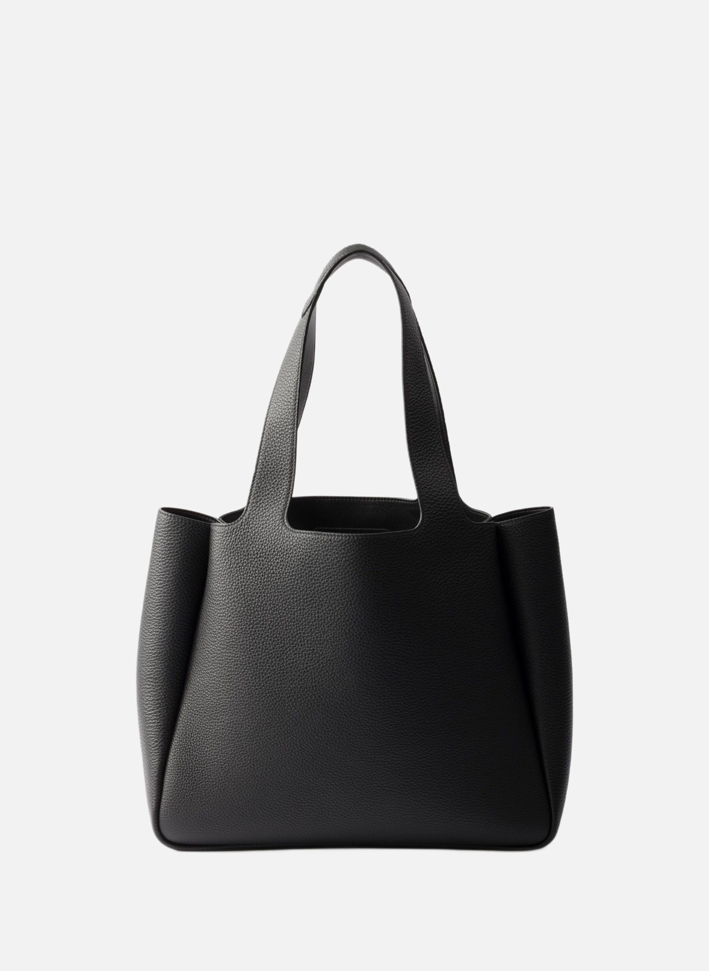 Cabas en cuir PRADA Noir