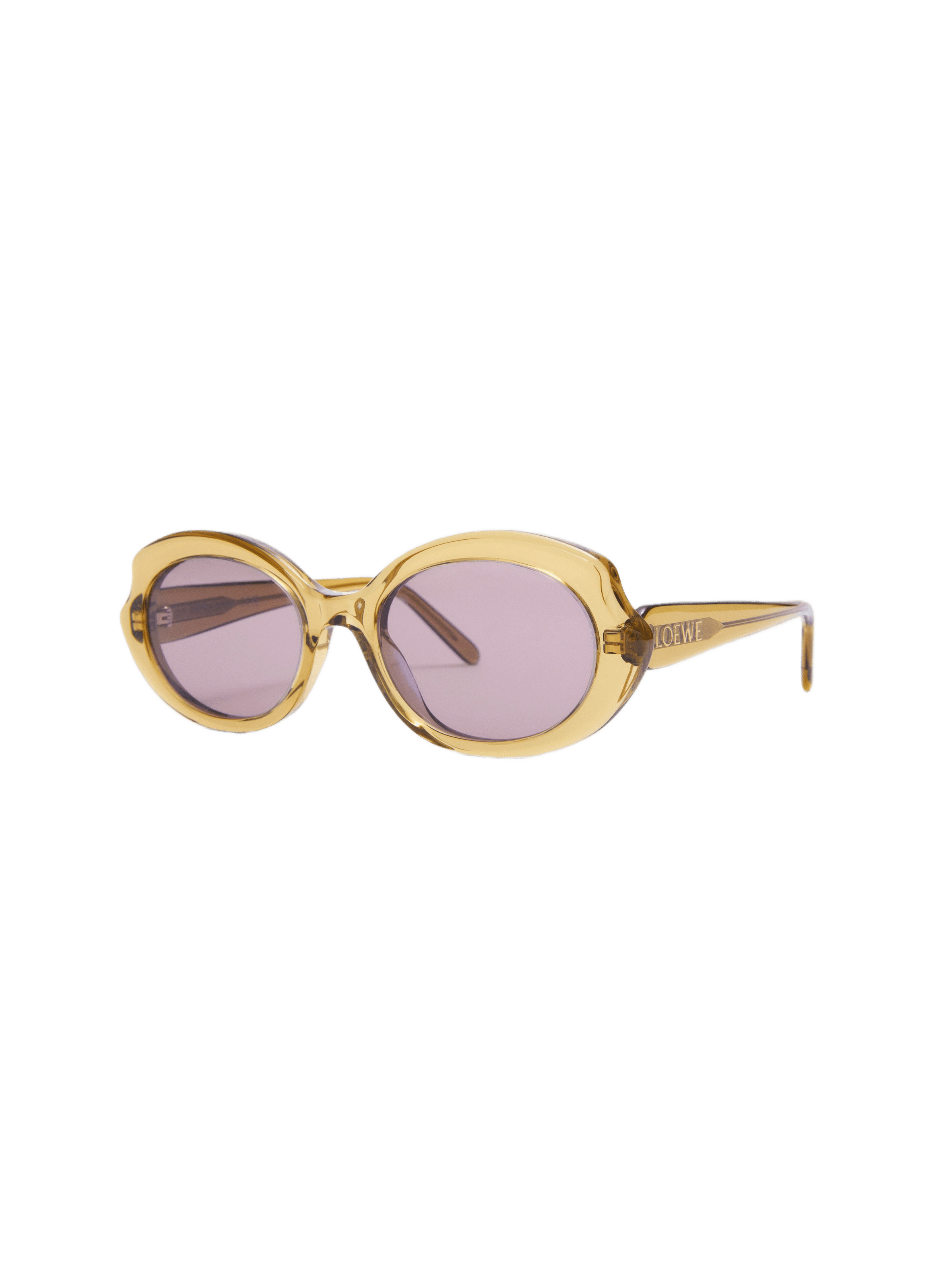 Lunettes de soleil fines Mini Oval Slim LOEWE Jaune