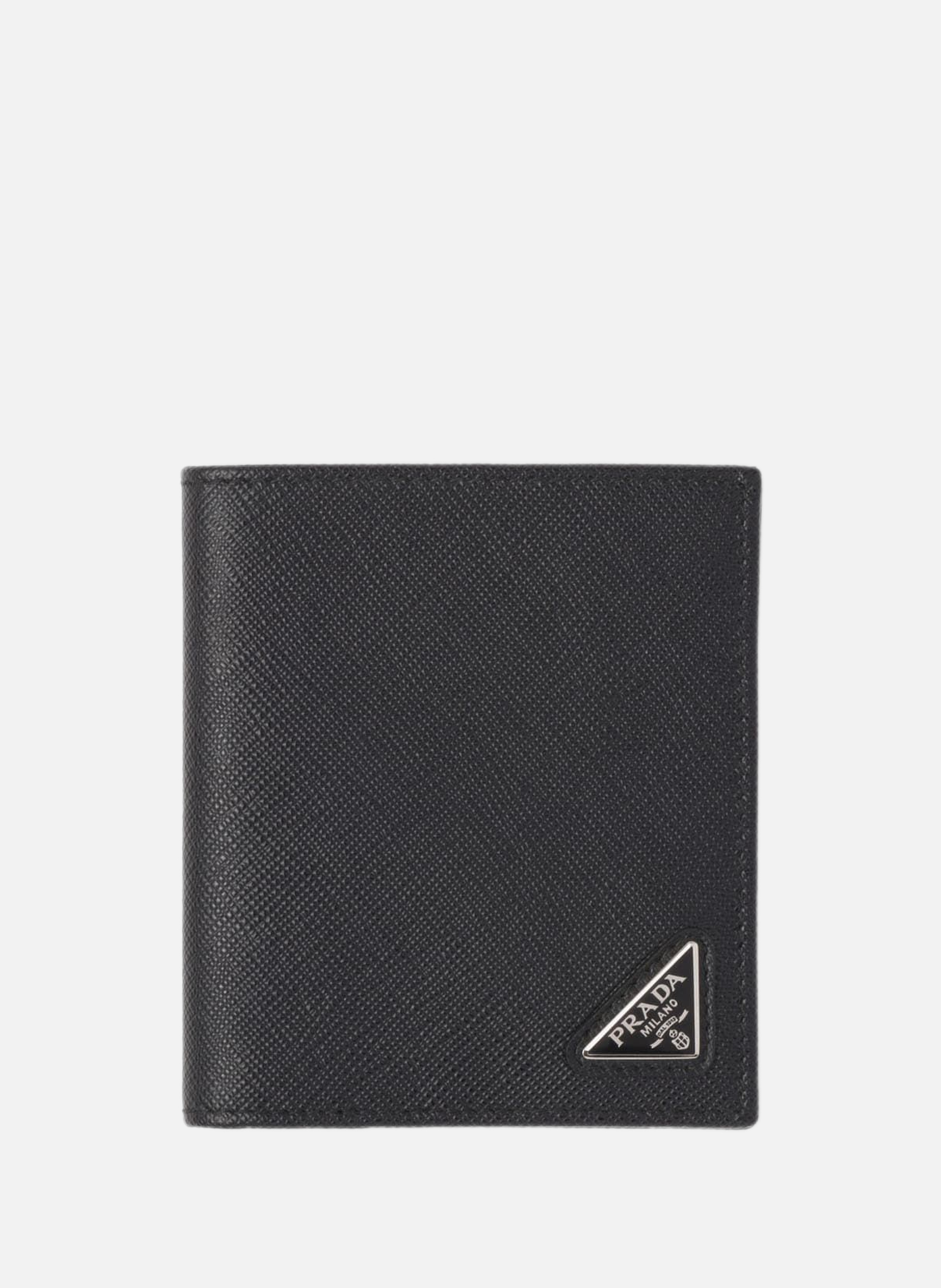 Portefeuille en cuir saffiano PRADA Noir