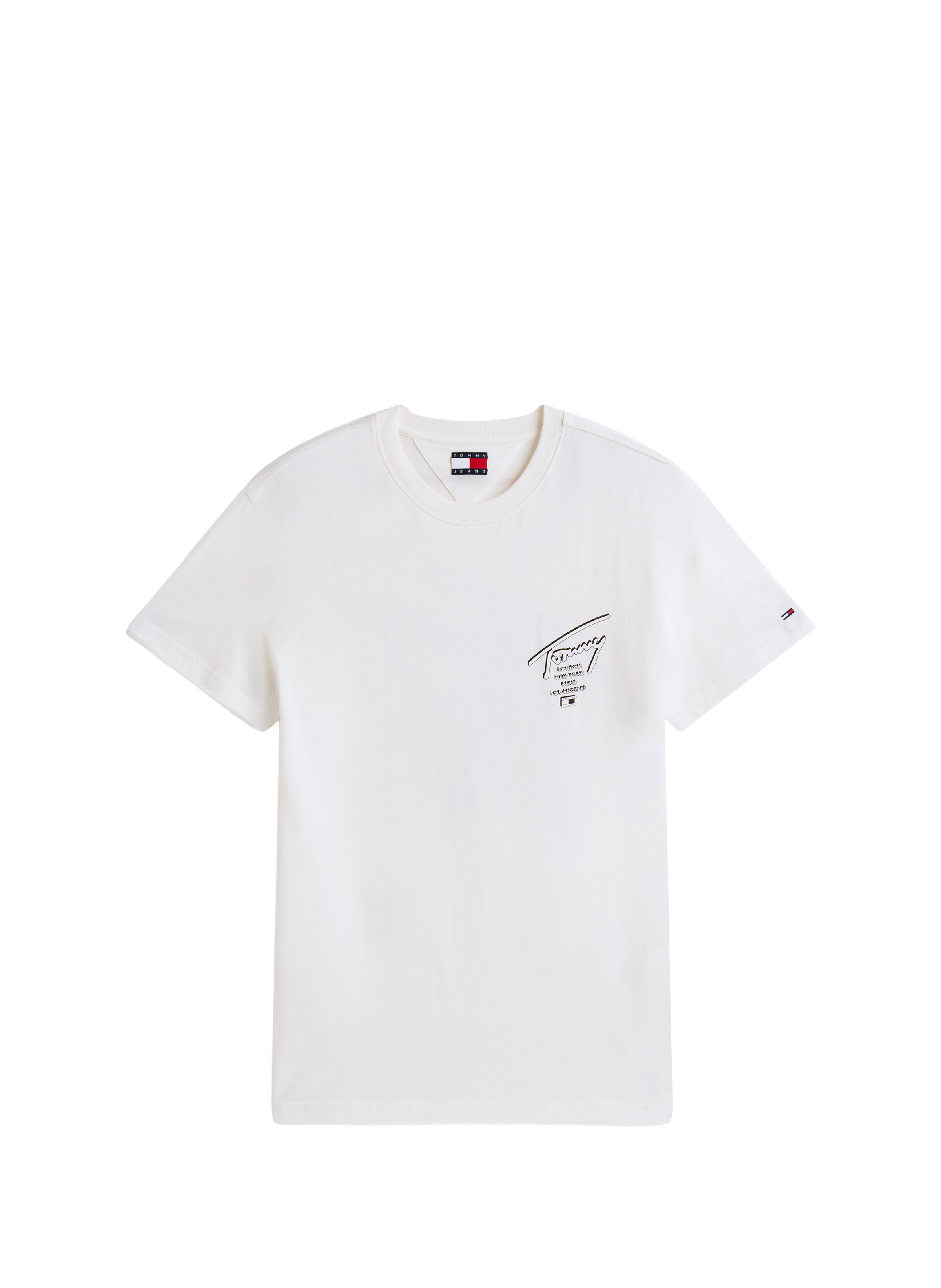 T-shirt en jersey à logo signature au dos TOMMY HILFIGER Beige