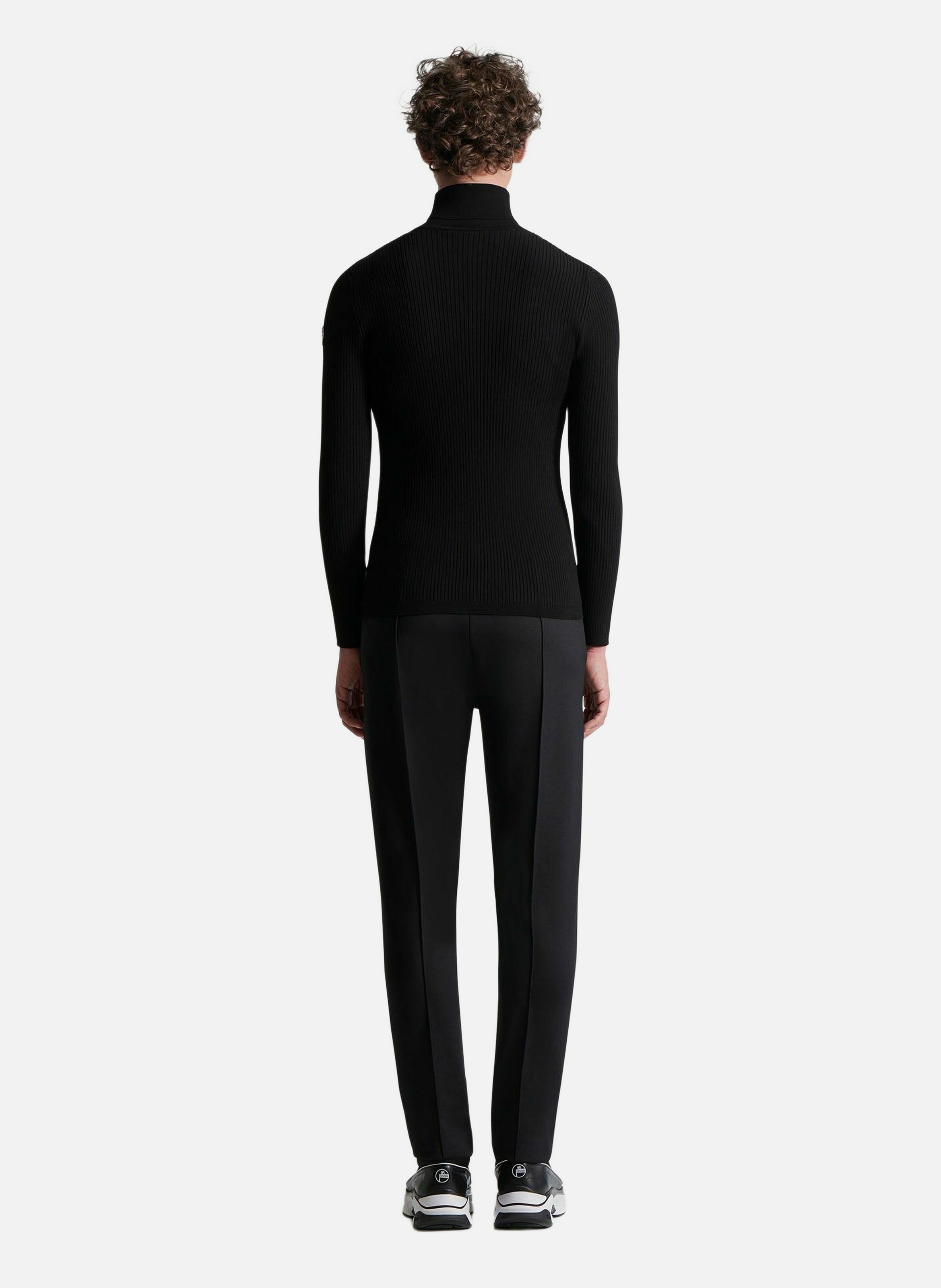 Pull ceillac col roulé coupe ajustée FUSALP Noir