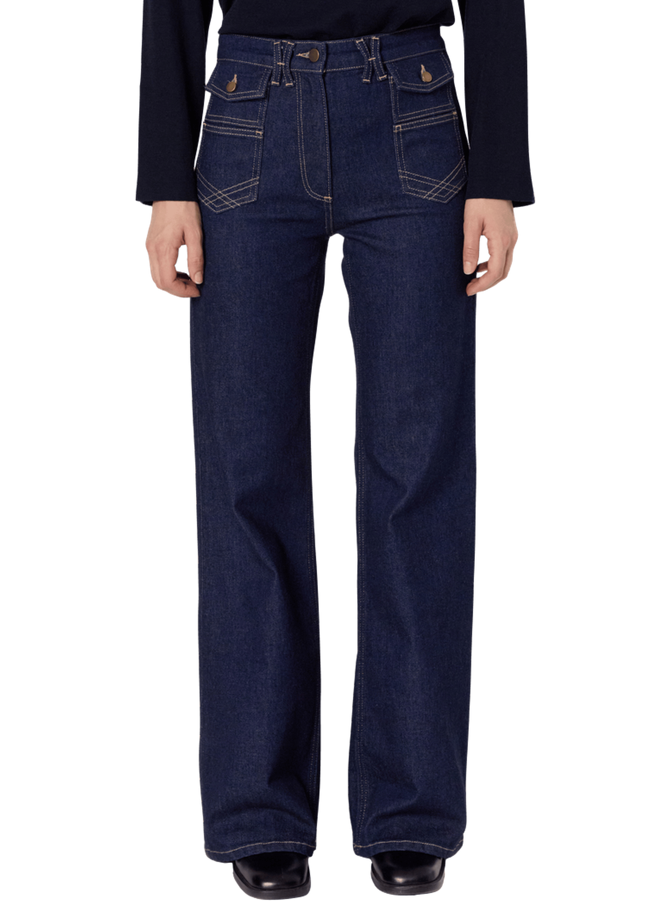 Jean flare brut - anna GERARD DAREL Bleu