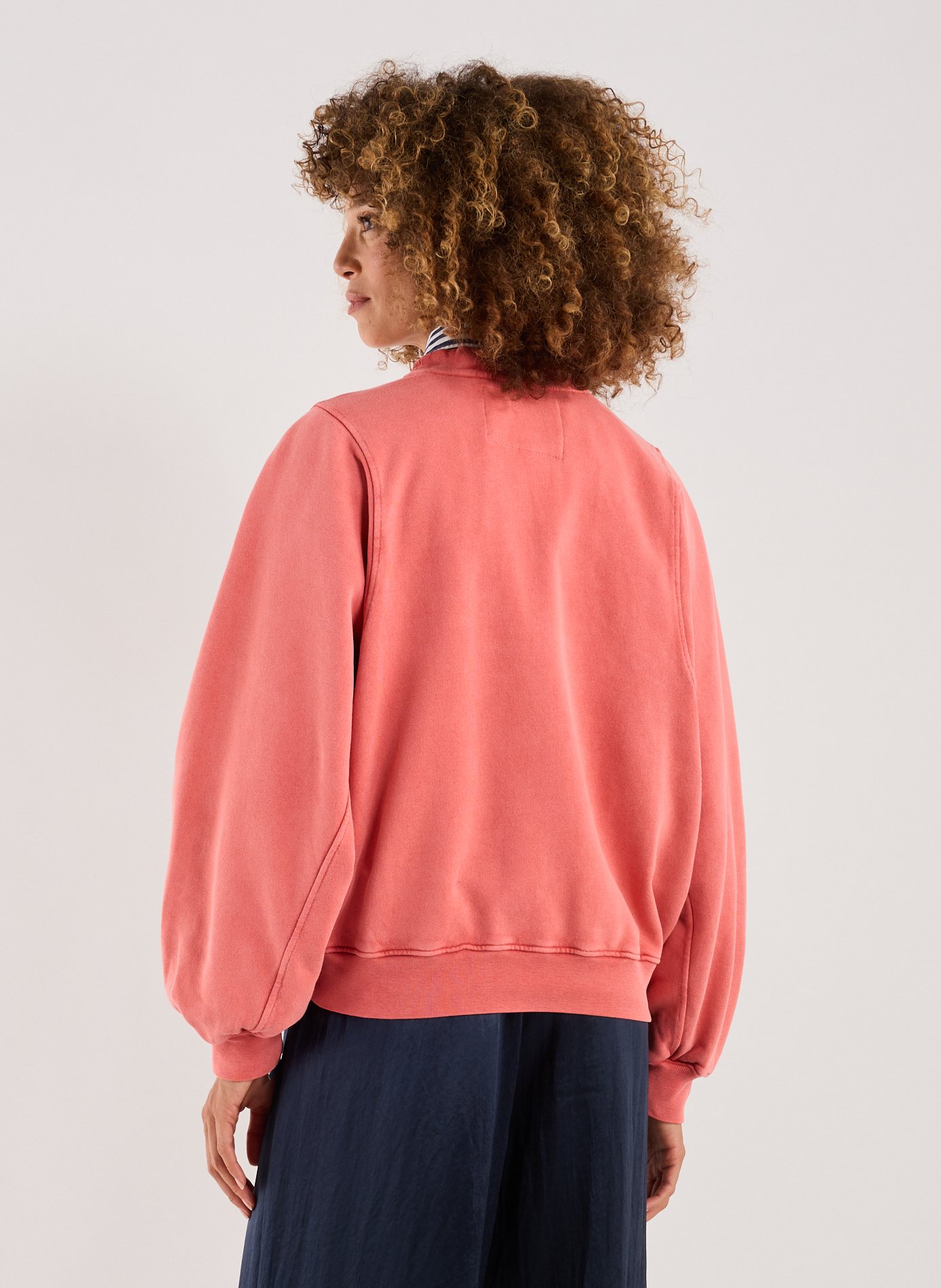 Sweatshirt en coton BELLEROSE Rose