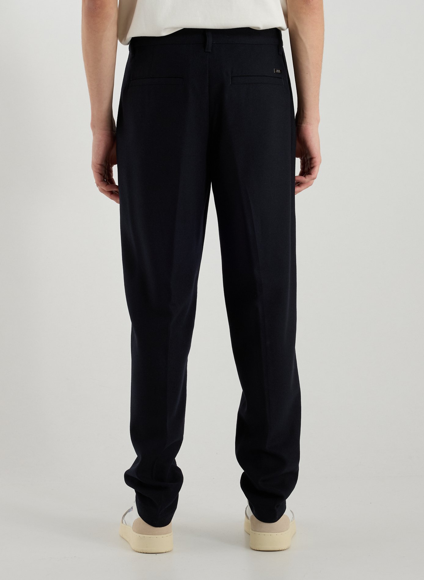 Mixed virgin wool trousers ARMANI EXCHANGE Blue