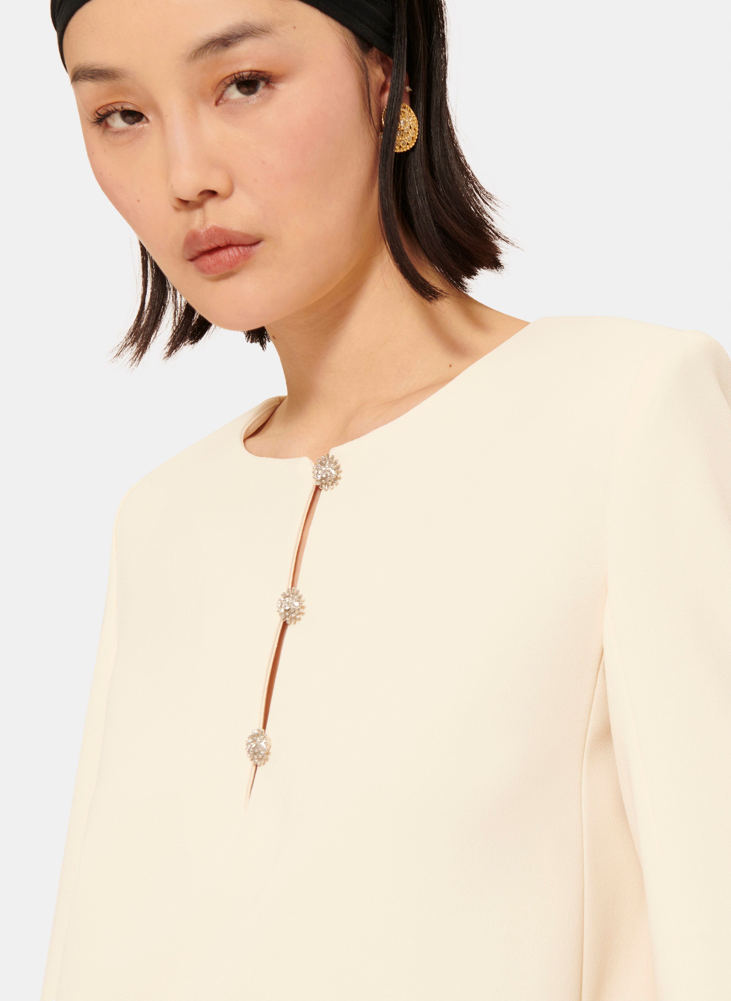 Robe rosario TARA JARMON Blanc