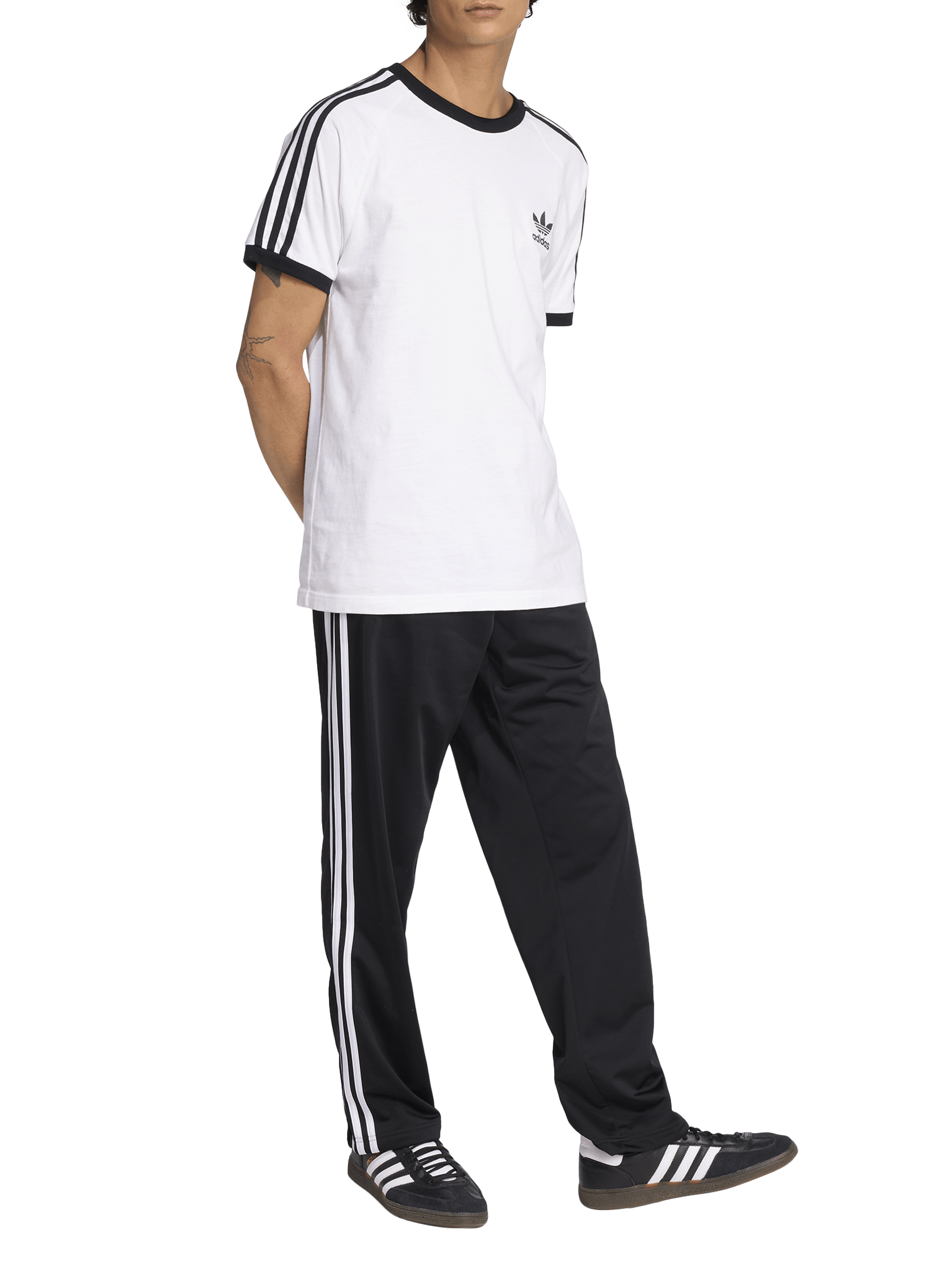 Tracksuit pants with stripes ADIDAS Black