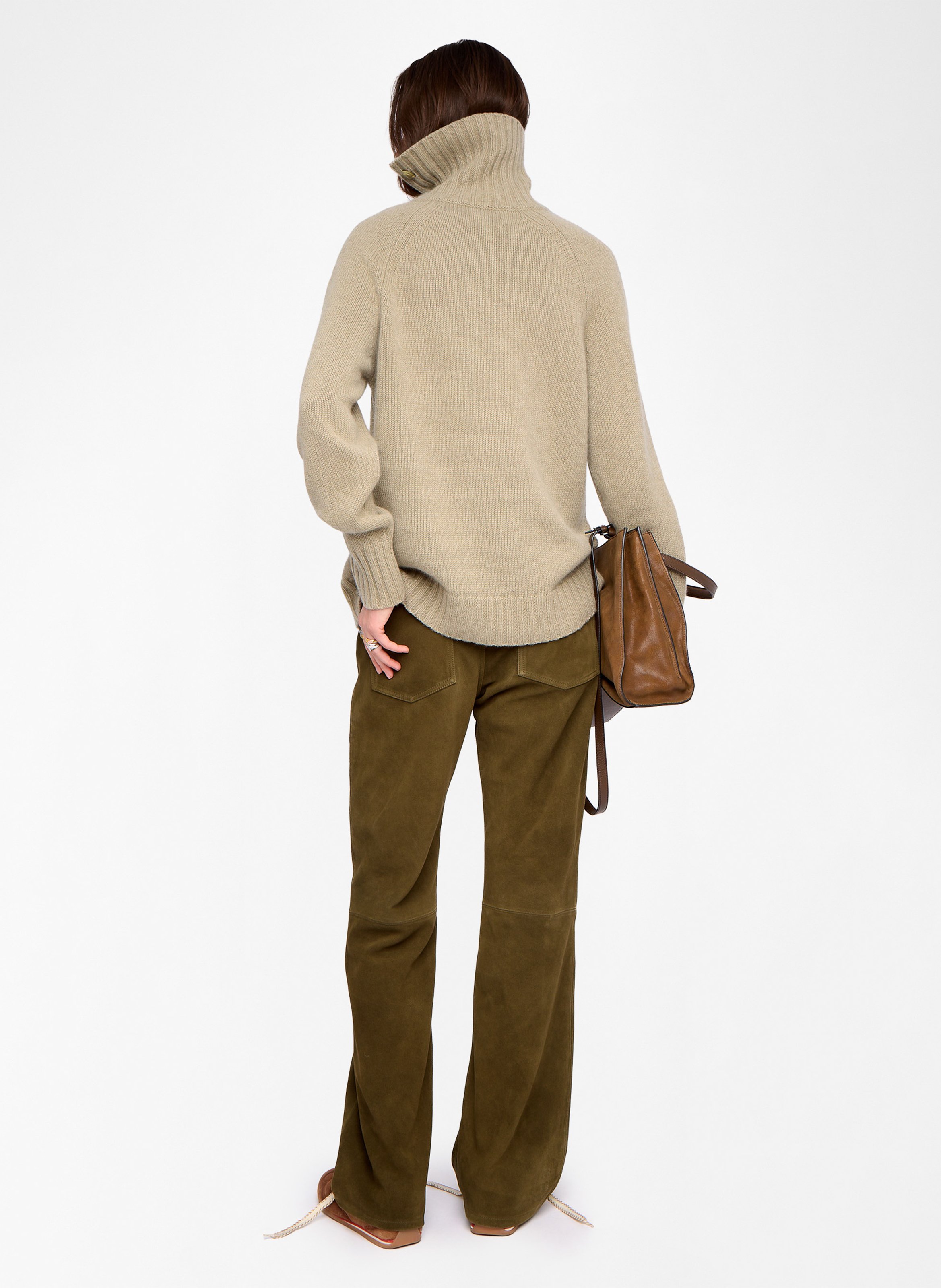 Pull col montant an cachemire mora ZADIG&VOLTAIRE Vert