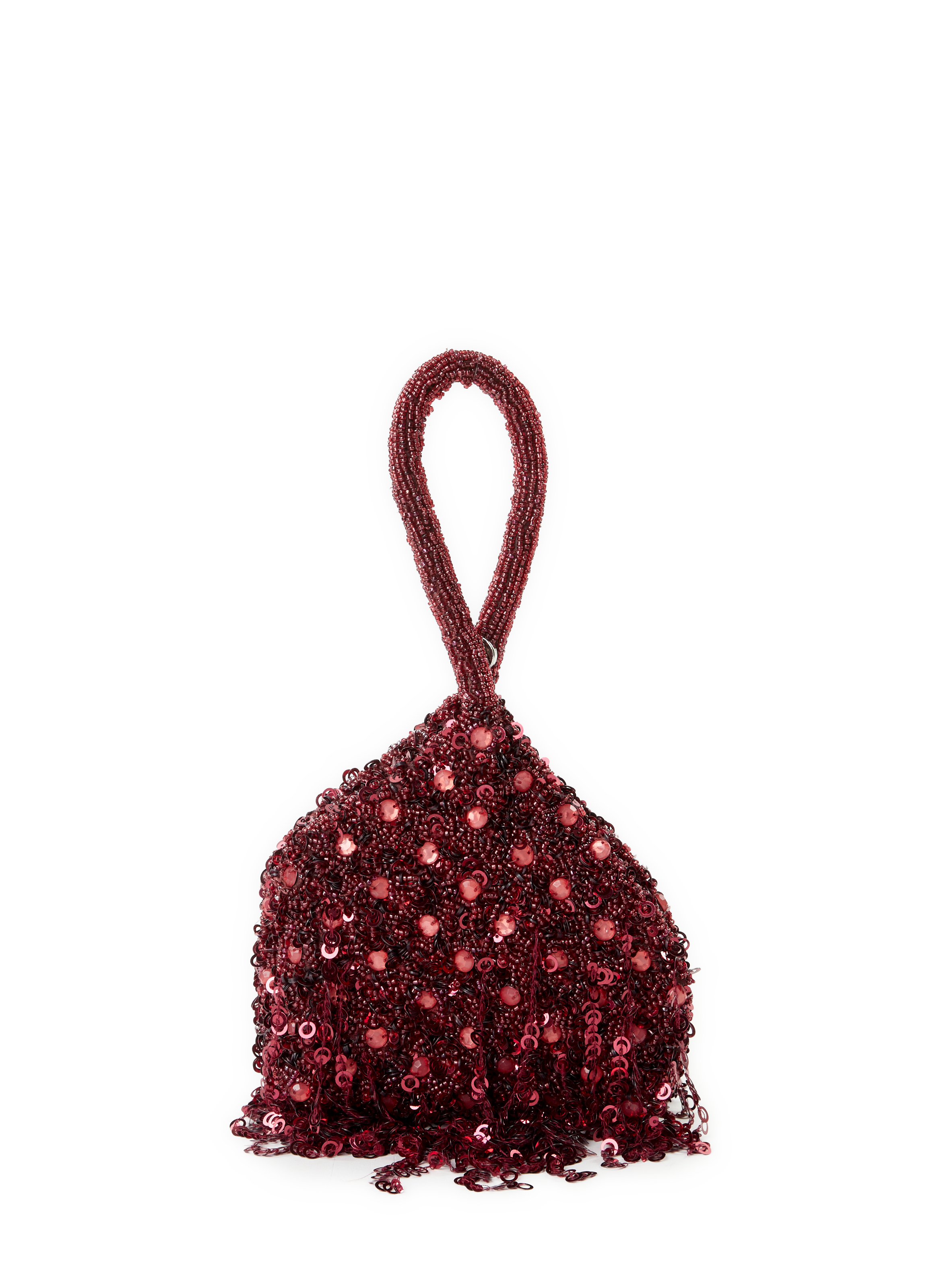 Sequin handbag TOPSHOP Red