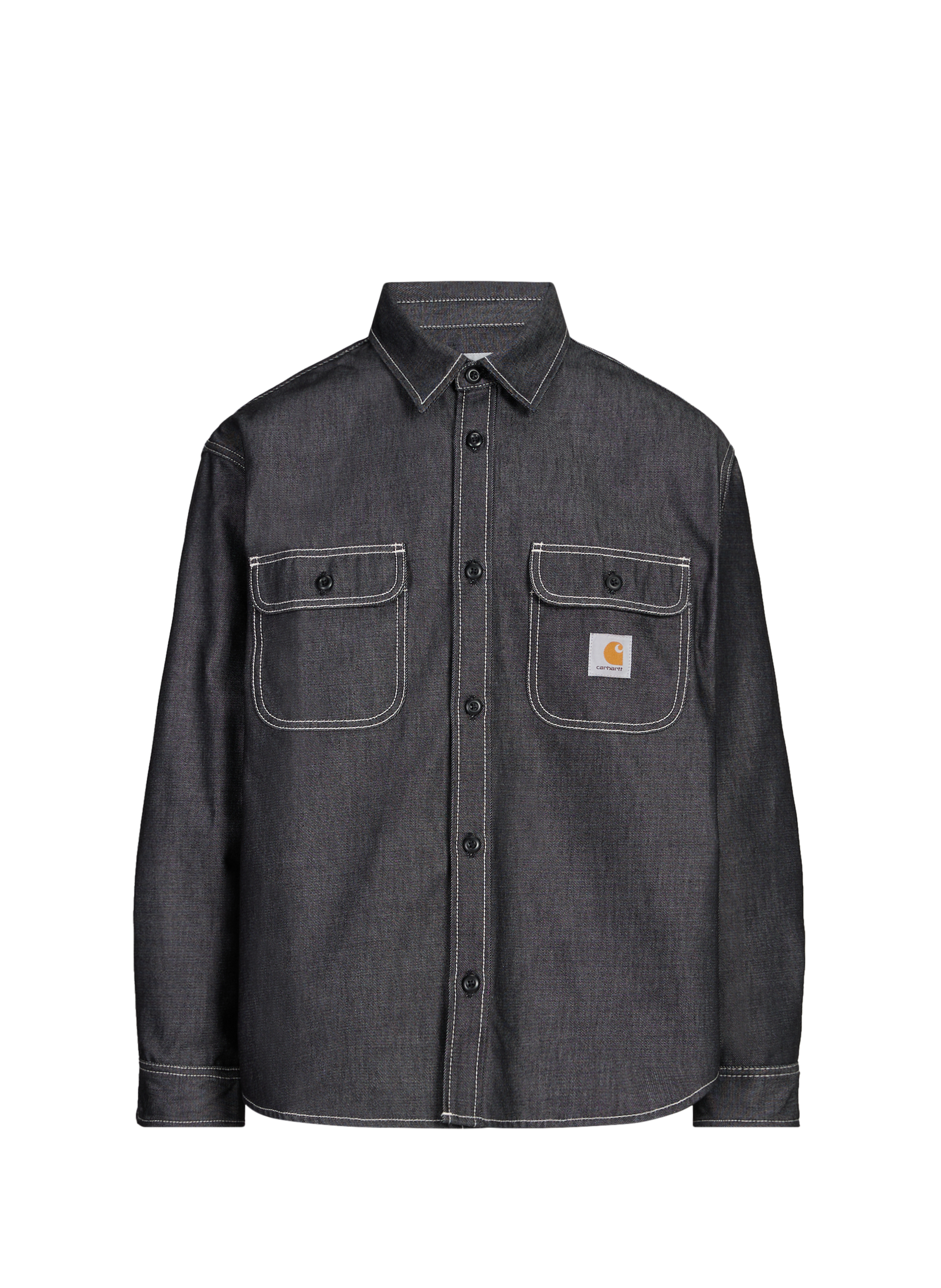 CARHARTT WIP Surchemise ample col classique en coton mélangé Noir