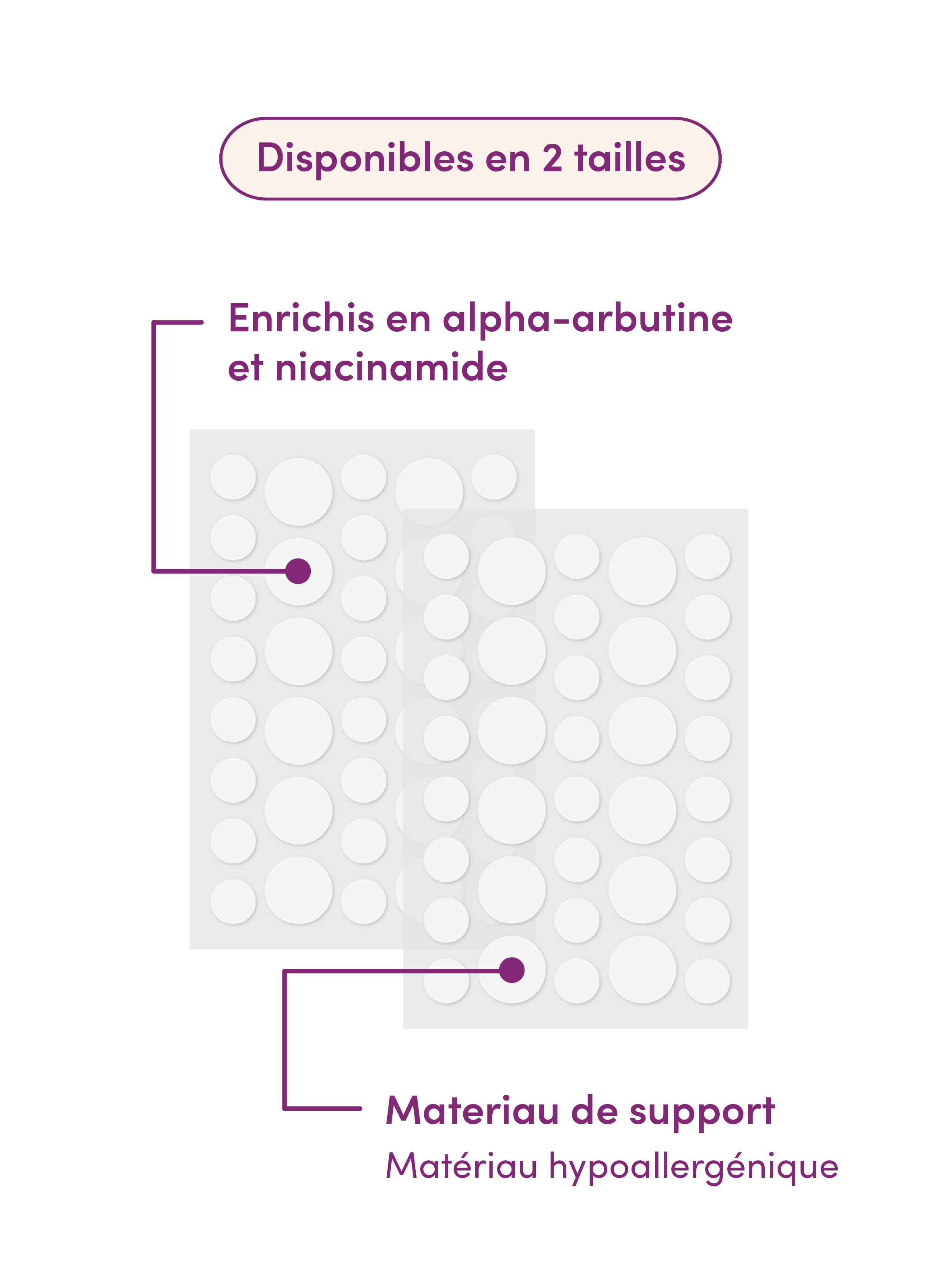 Patchs post-boutons APRICOT No color