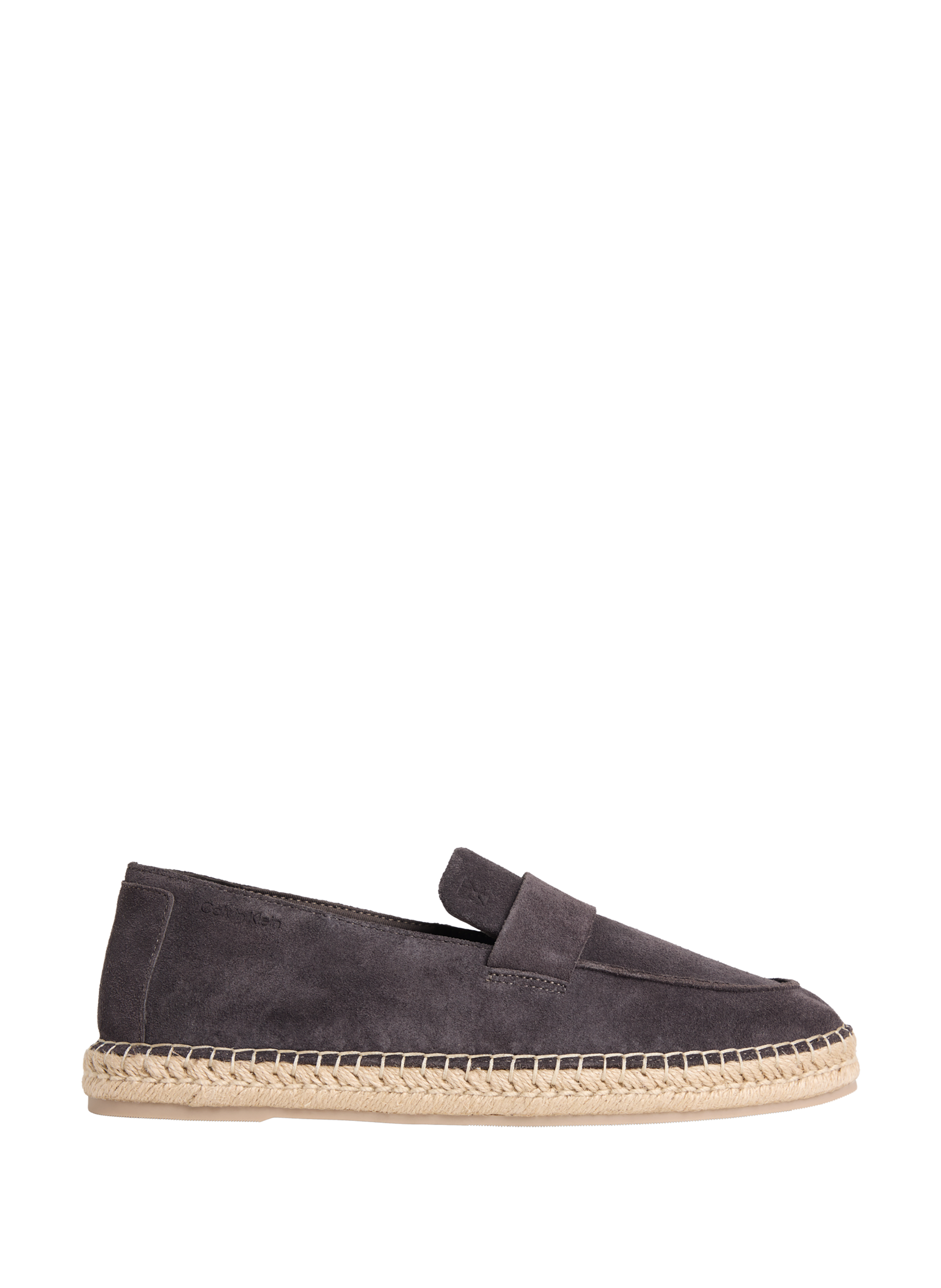 Espadrilles Carlos en cuir suédé mélangé CALVIN KLEIN Noir
