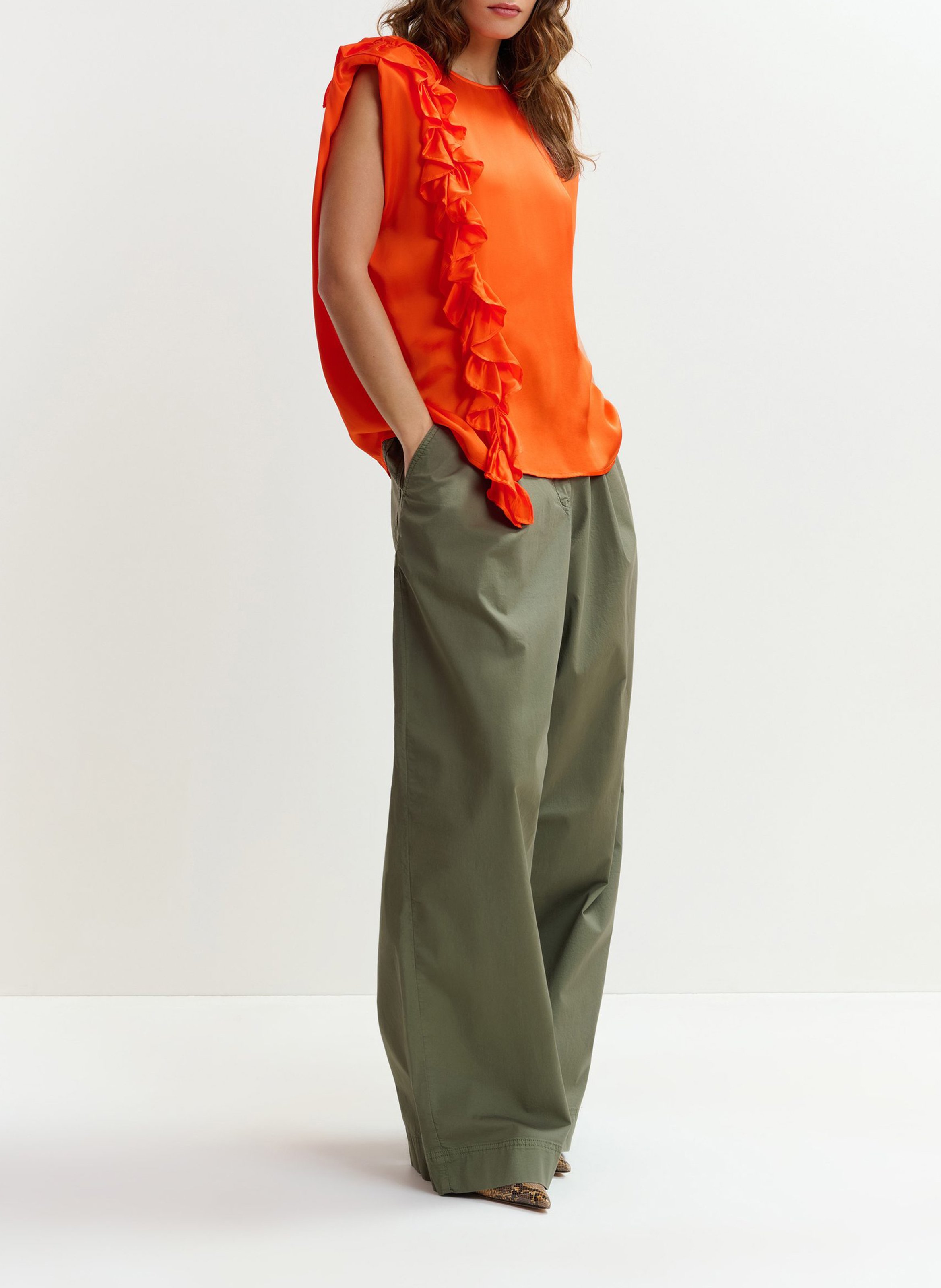 Top col rond joey ESSENTIEL ANTWERP Orange