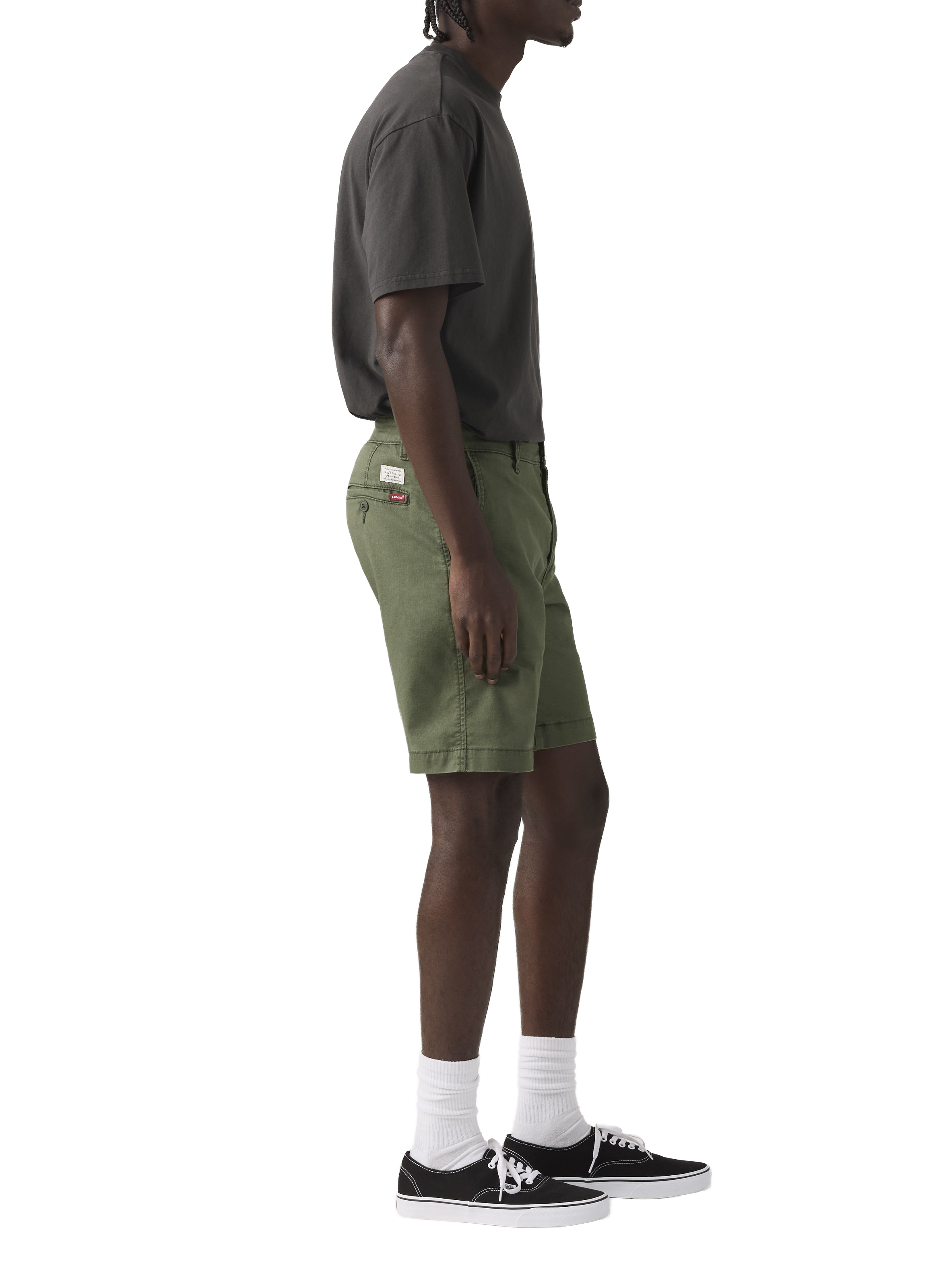 Short droit en coton mélangé LEVI'S Vert