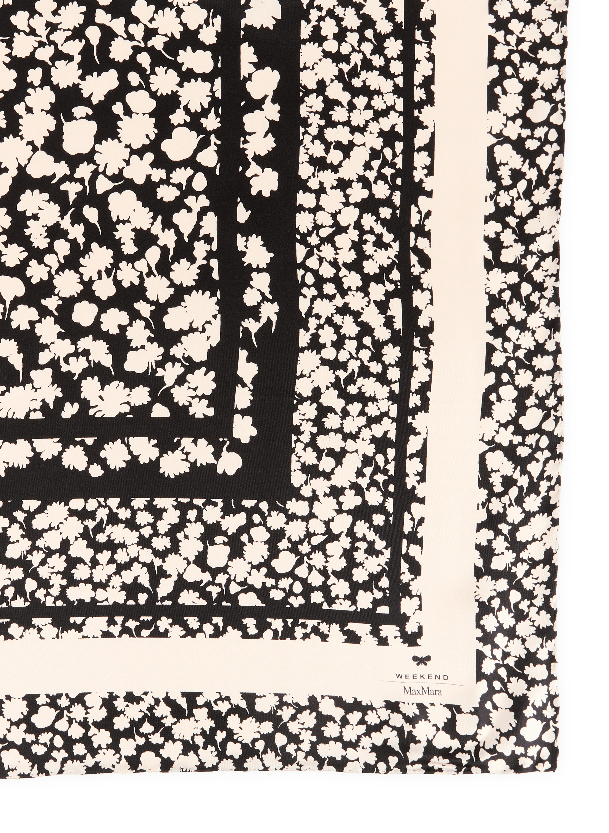 Printed silk scarf MAX MARA WEEK END Black