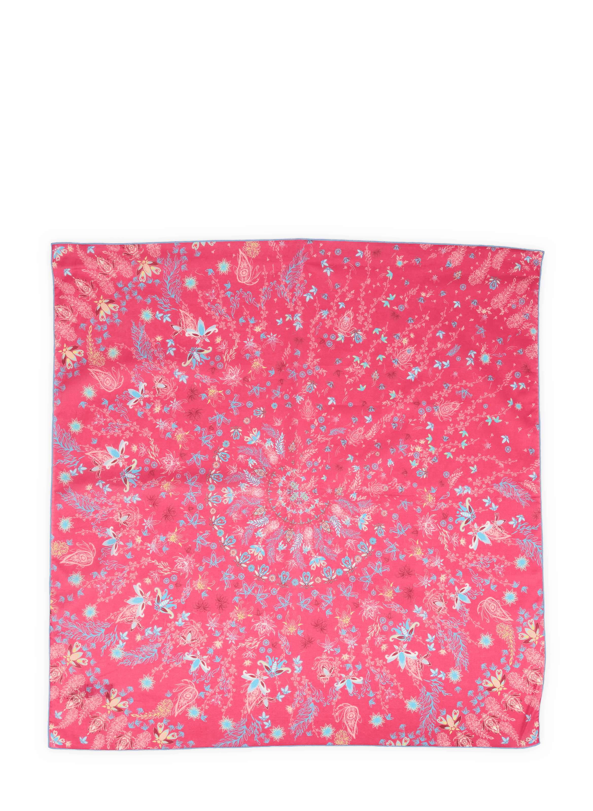 Foulard carré Oria en coton PETRUSSE Rose