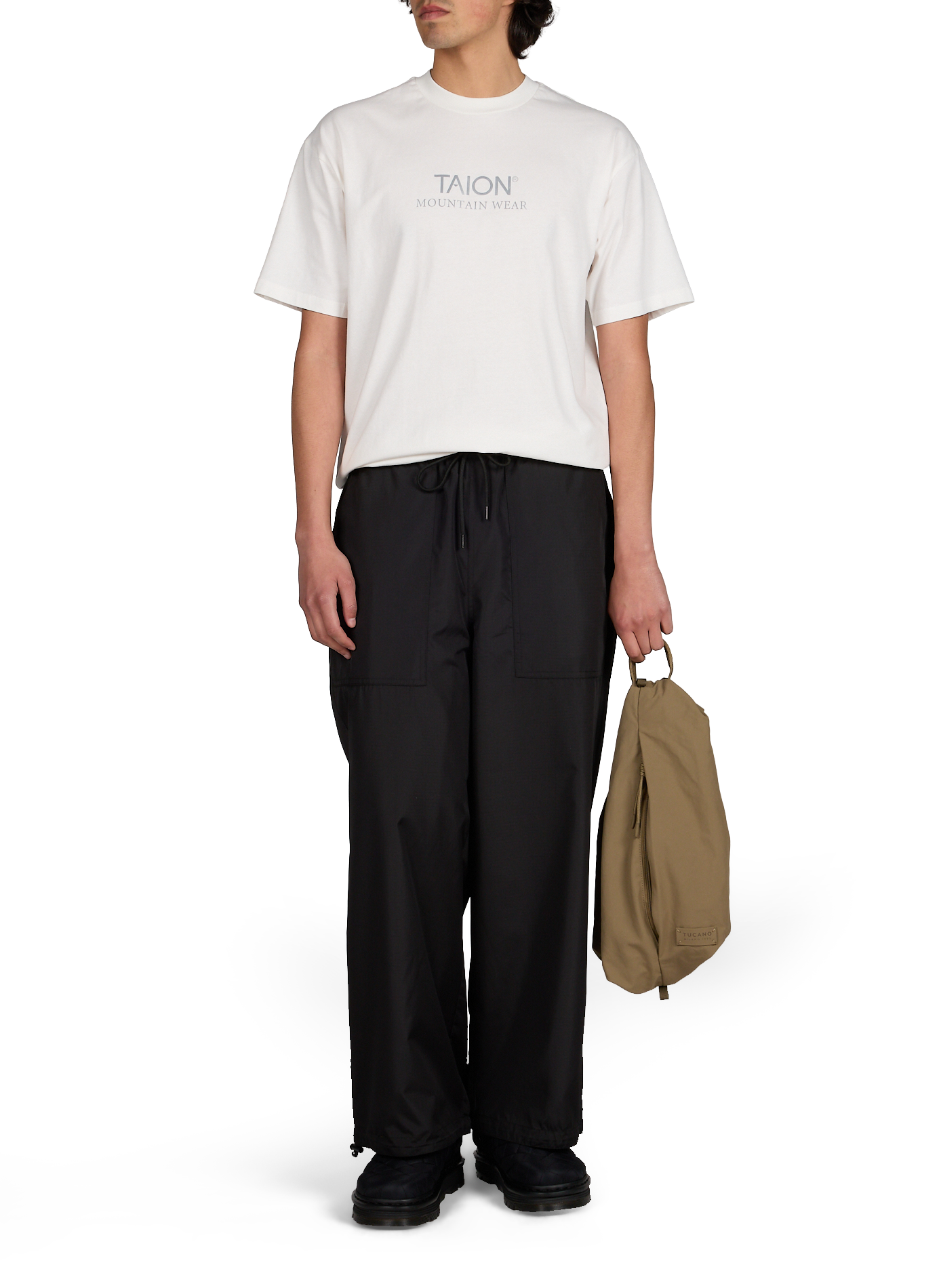 Pantalon matelassé réversible TAION Noir