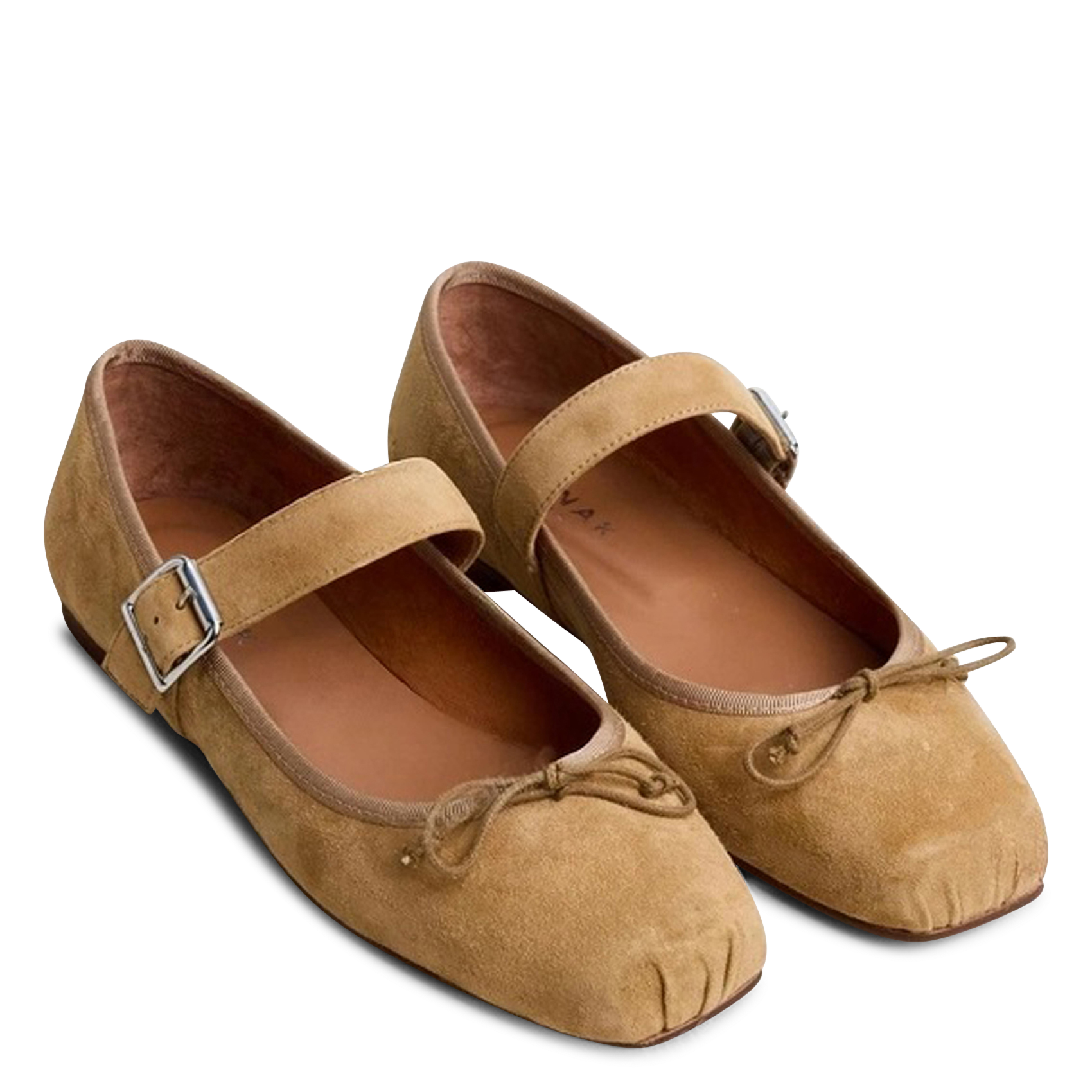 Ballerines en cuir dominante JONAK Beige