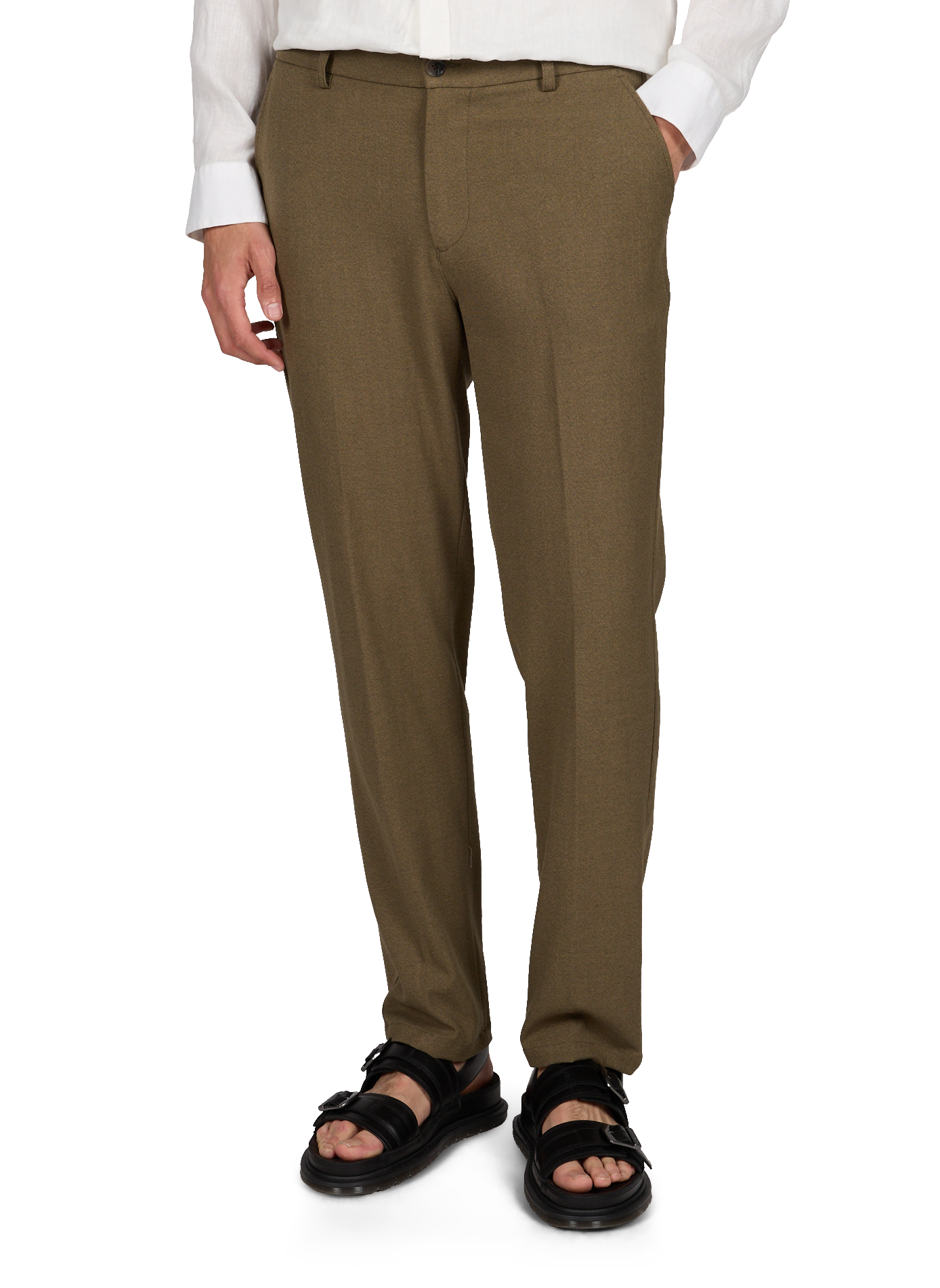 Cigarette trousers LES DEUX Brown