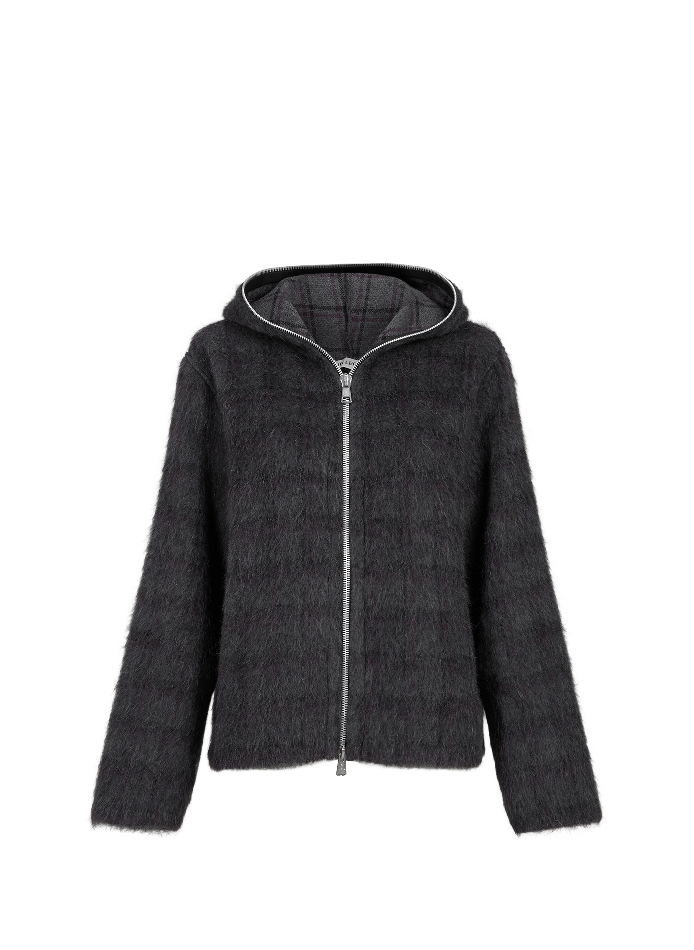 Fluffy full zip hoodie OUR LEGACY Grey