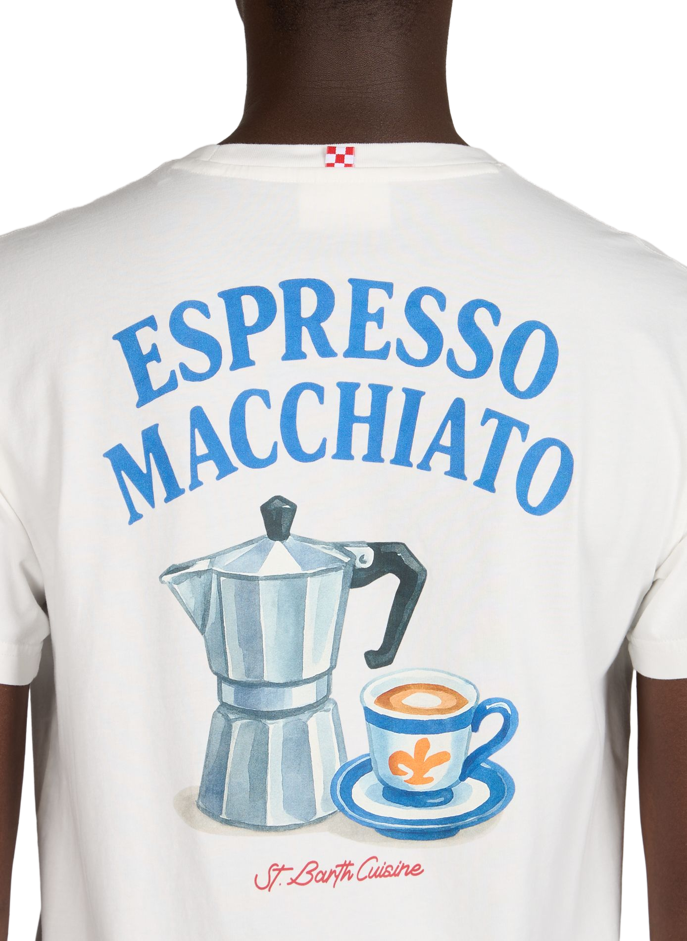 Straight cotton t-shirt MC2 SAINT BARTH Yellow