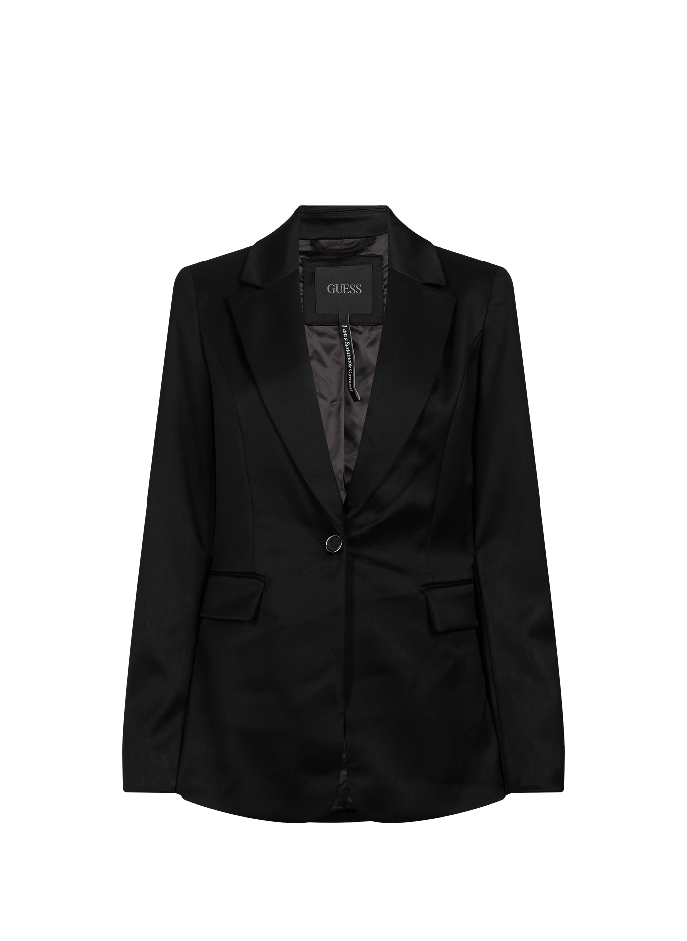 Einfarbiger Chloé-Blazer GUESS Schwarz