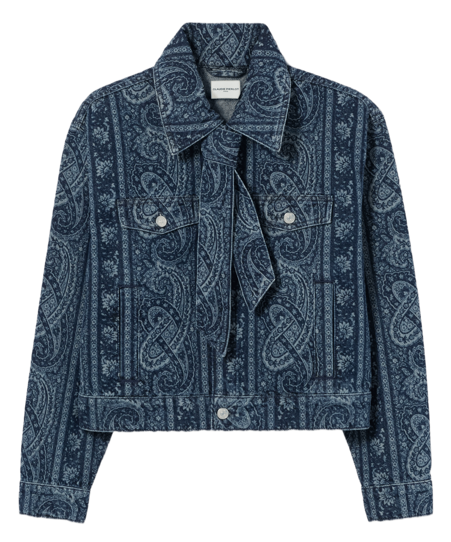 Veste en jean en coton CLAUDIE PIERLOT Bleu