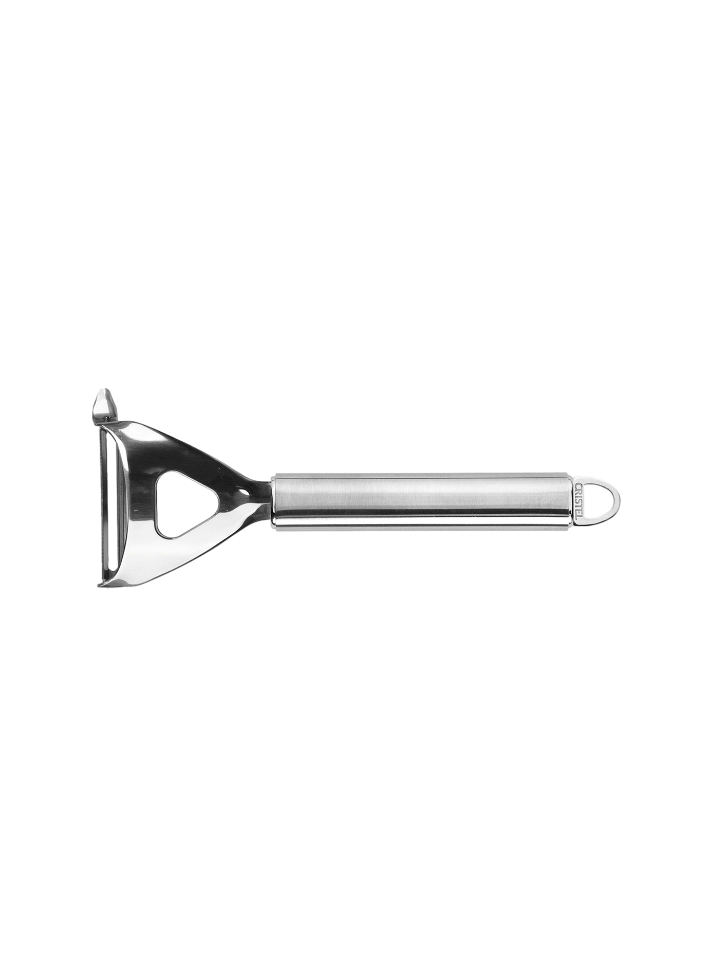 Éplucheur à lame transversale Poc en inox CRISTEL Gris