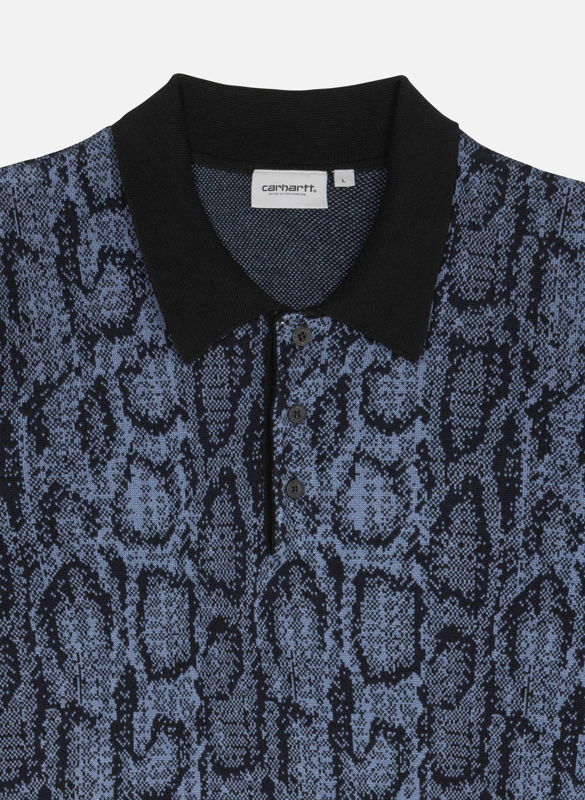 Polo l/s snake polo CARHARTT WIP Bleu