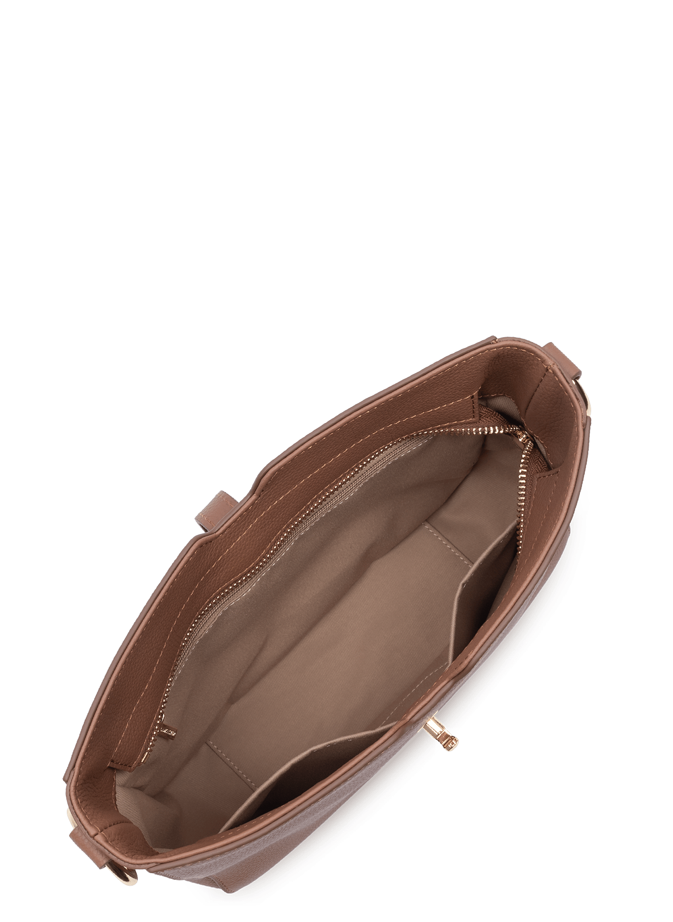 Grand sac besace - milano horizon LANCASTER Marron