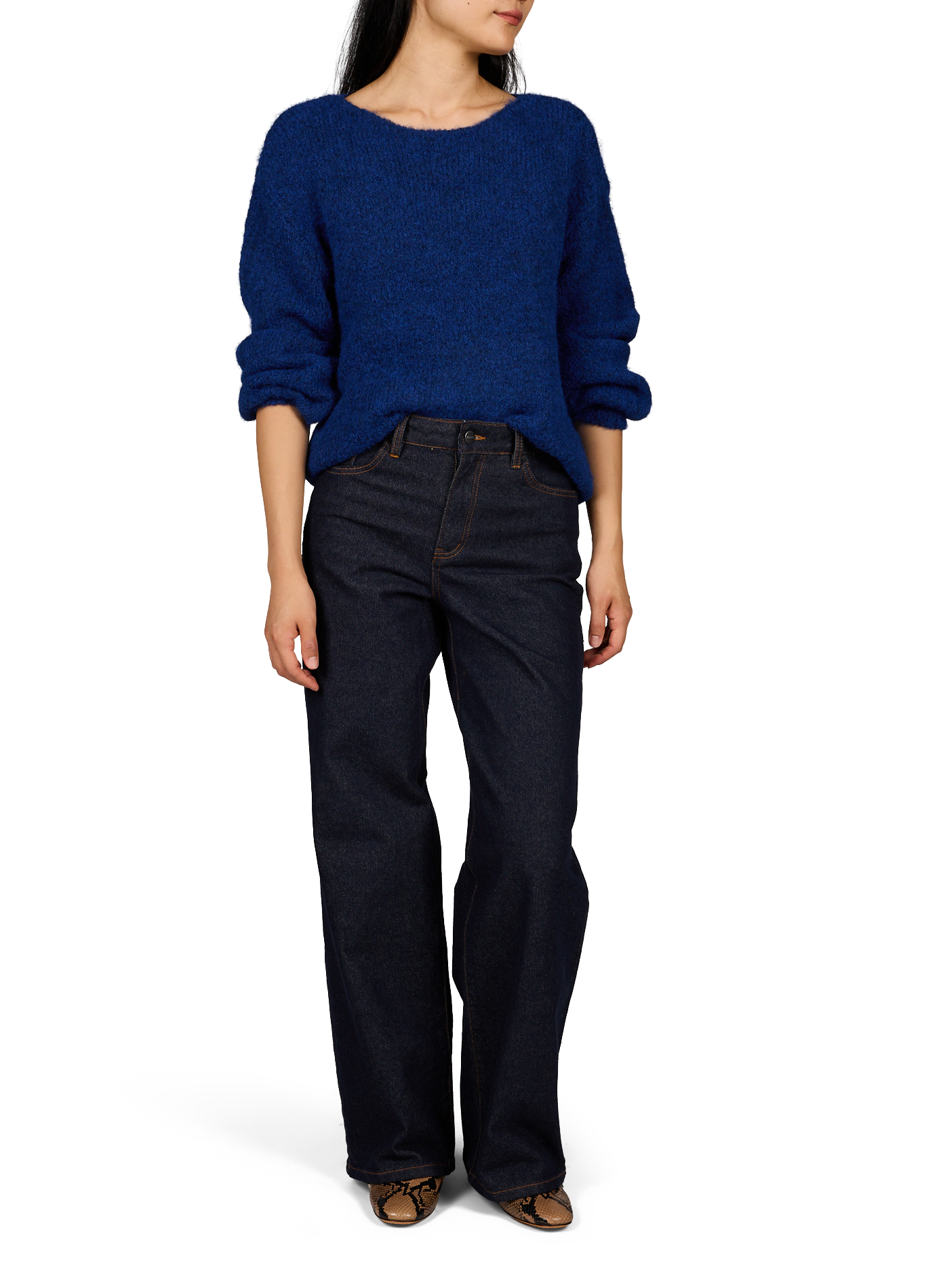 Rundhalsausschnitt-Pullover VILA Blau