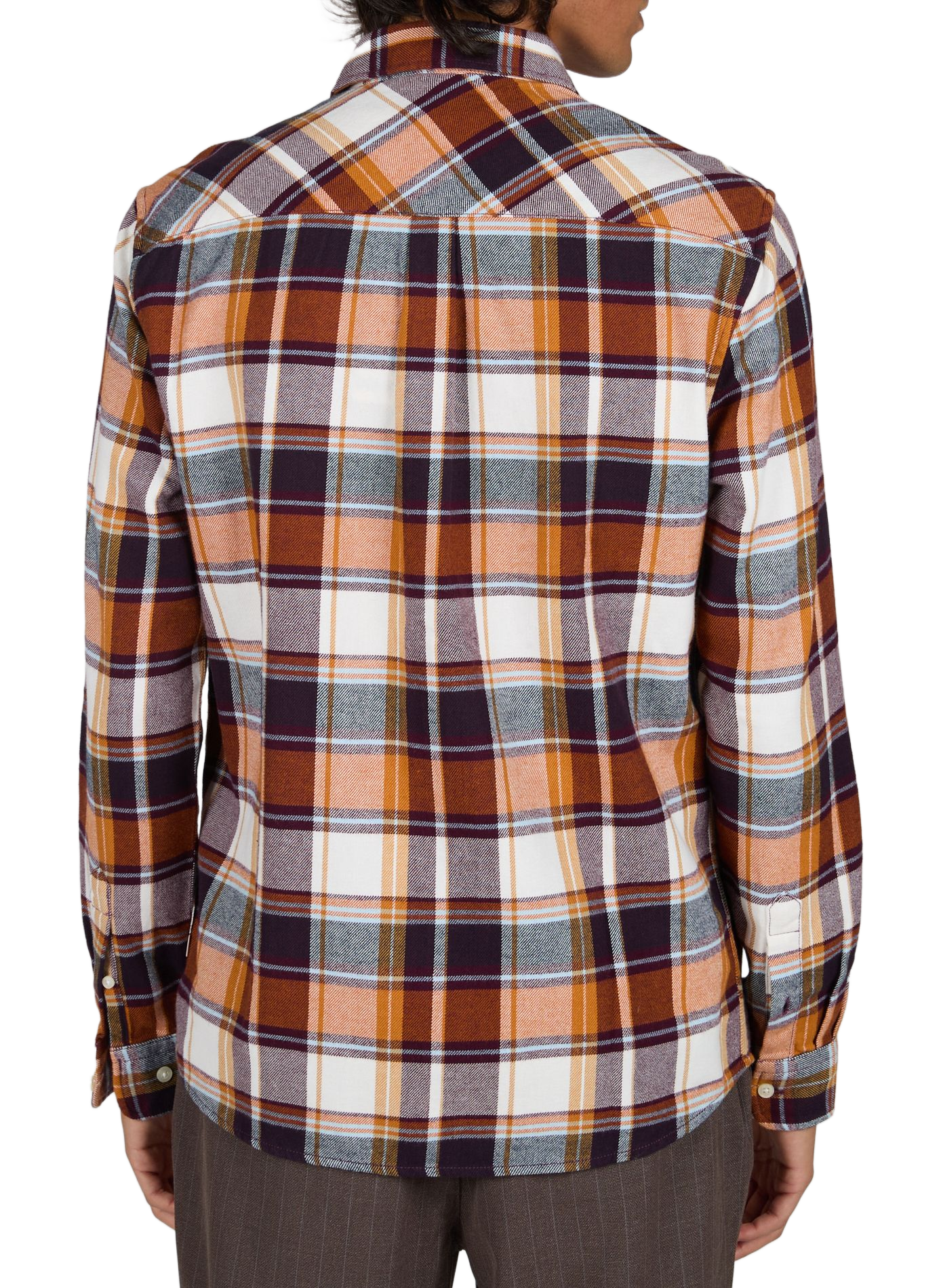 Straight cotton shirt | Brown KNOWLEDGE COTTON Men