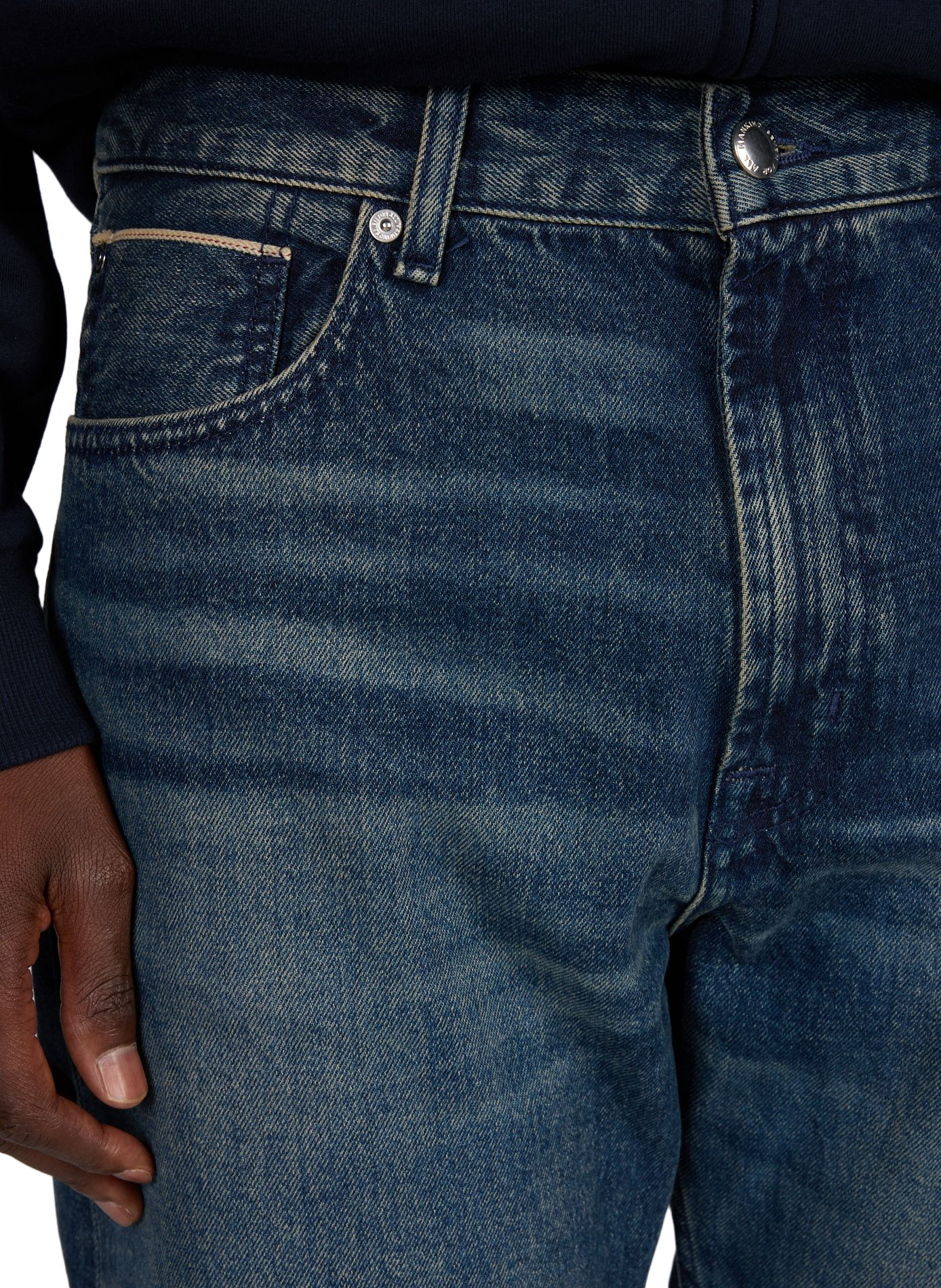 Jean large délavé en denim de coton | Bleu 7 FOR ALL MANKIND Homme