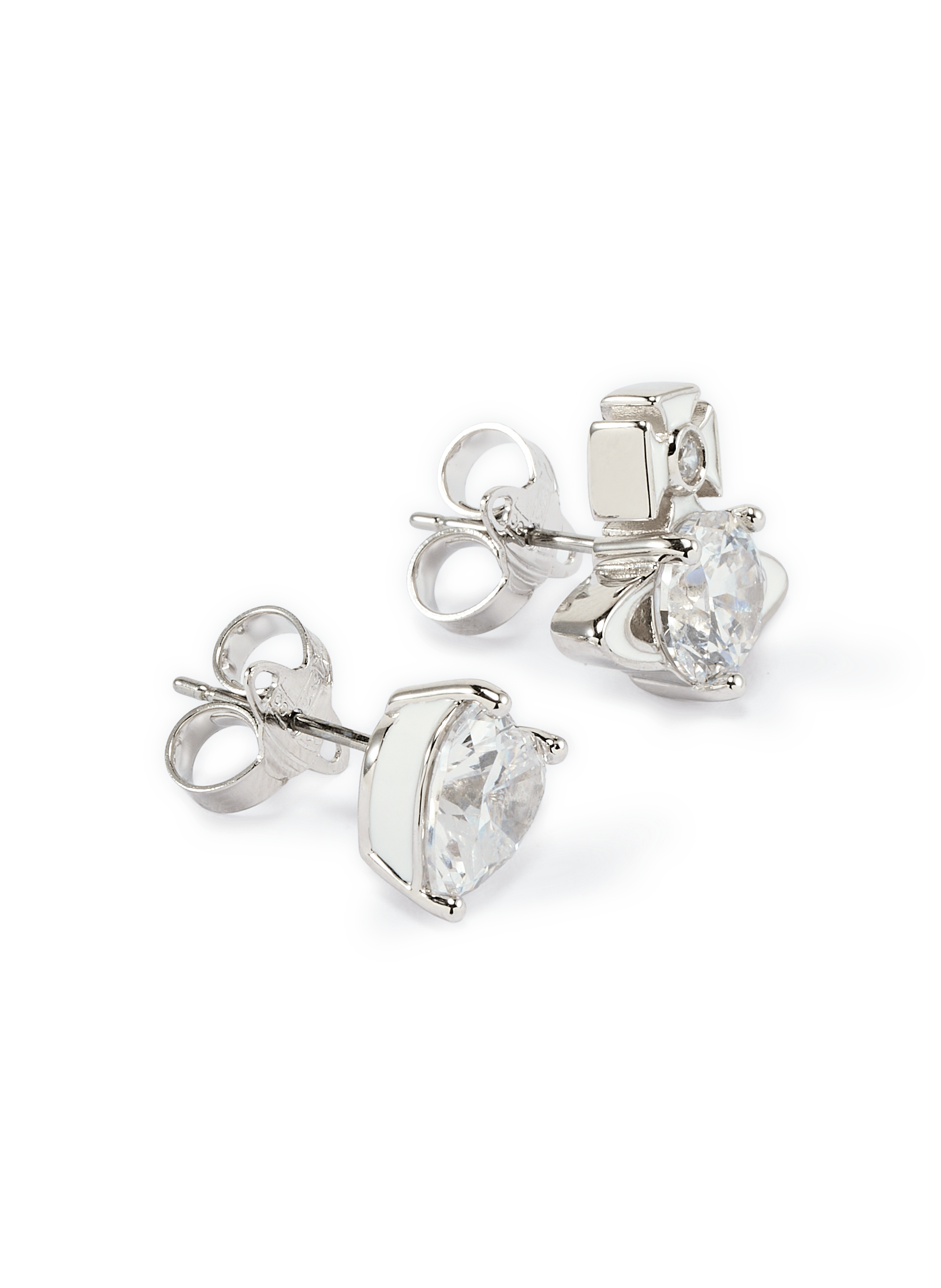 Boucles d'oreilles Millie en laiton VIVIENNE WESTWOOD Silver