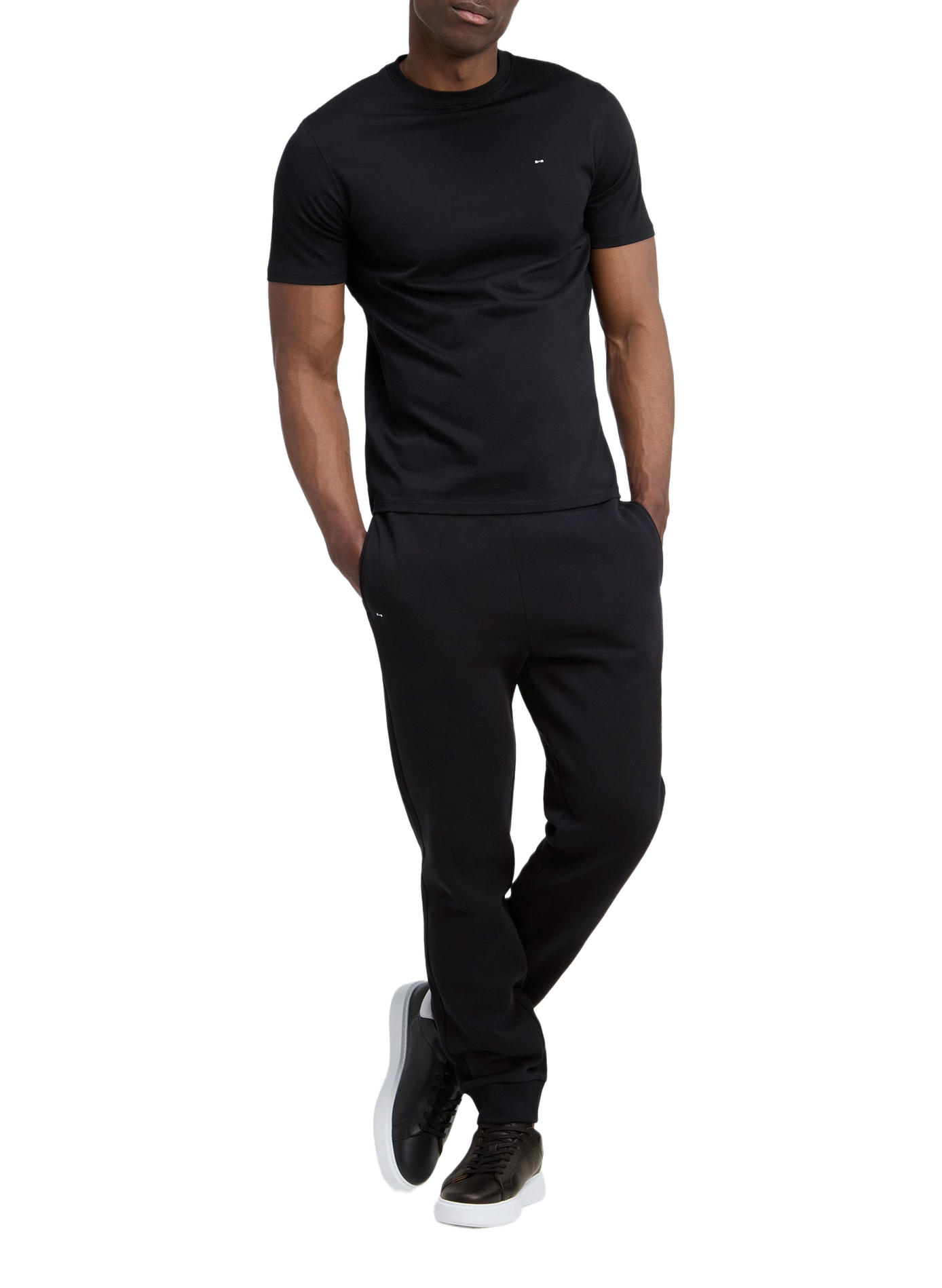 Trainingshose mit Baumwoll-Logo EDEN PARK Schwarz
