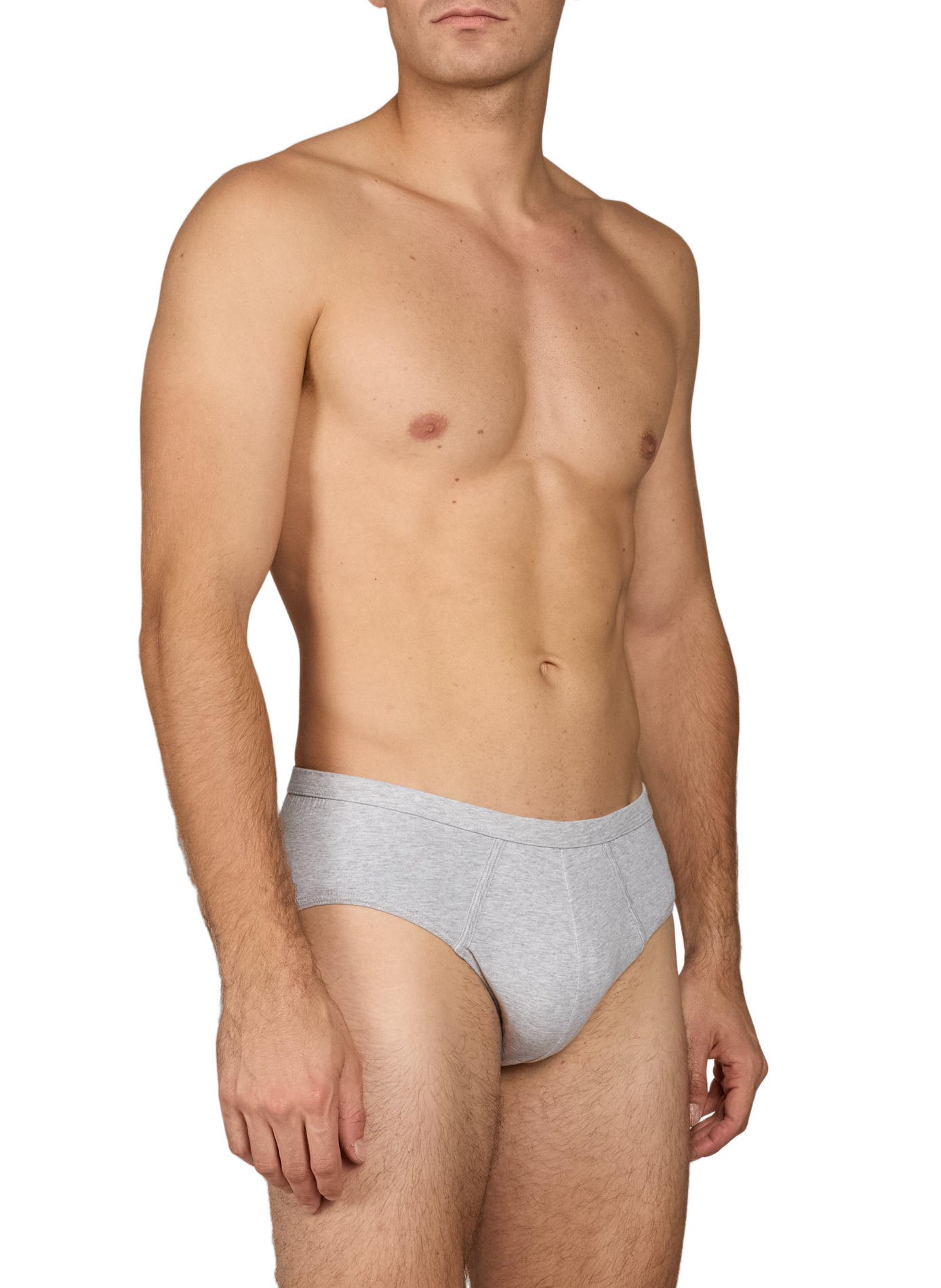 3er-Pack einfarbige Slips AU PRINTEMPS PARIS Grau