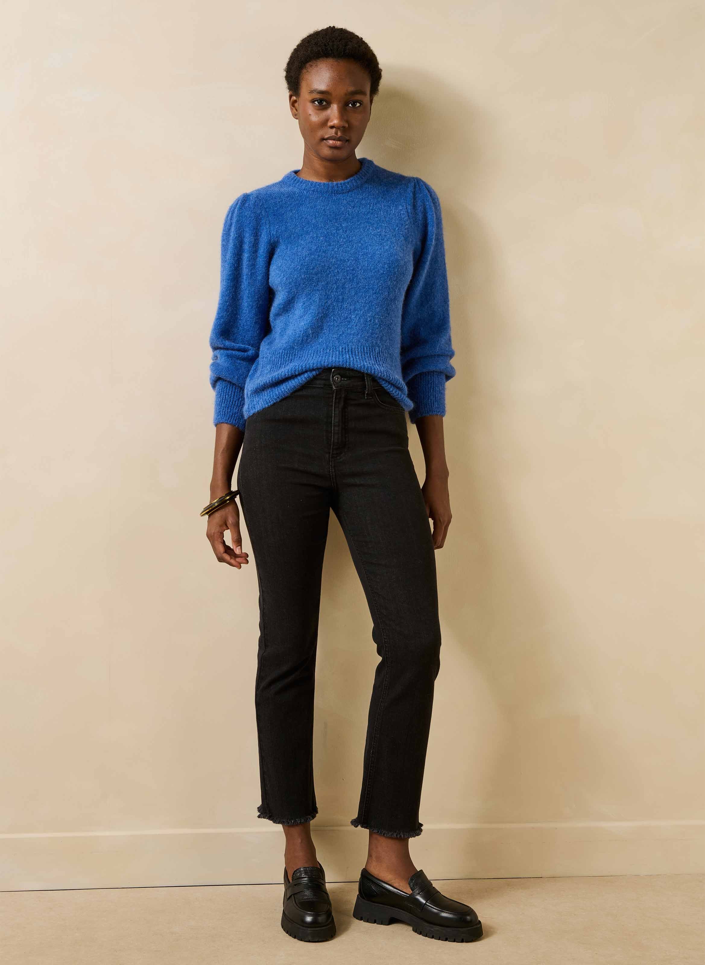 Trui met lange mouwen en logo LA FEE MARABOUTEE Blauw