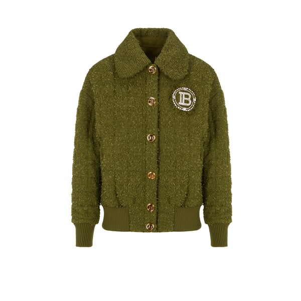 Veste avec écusson en tweed