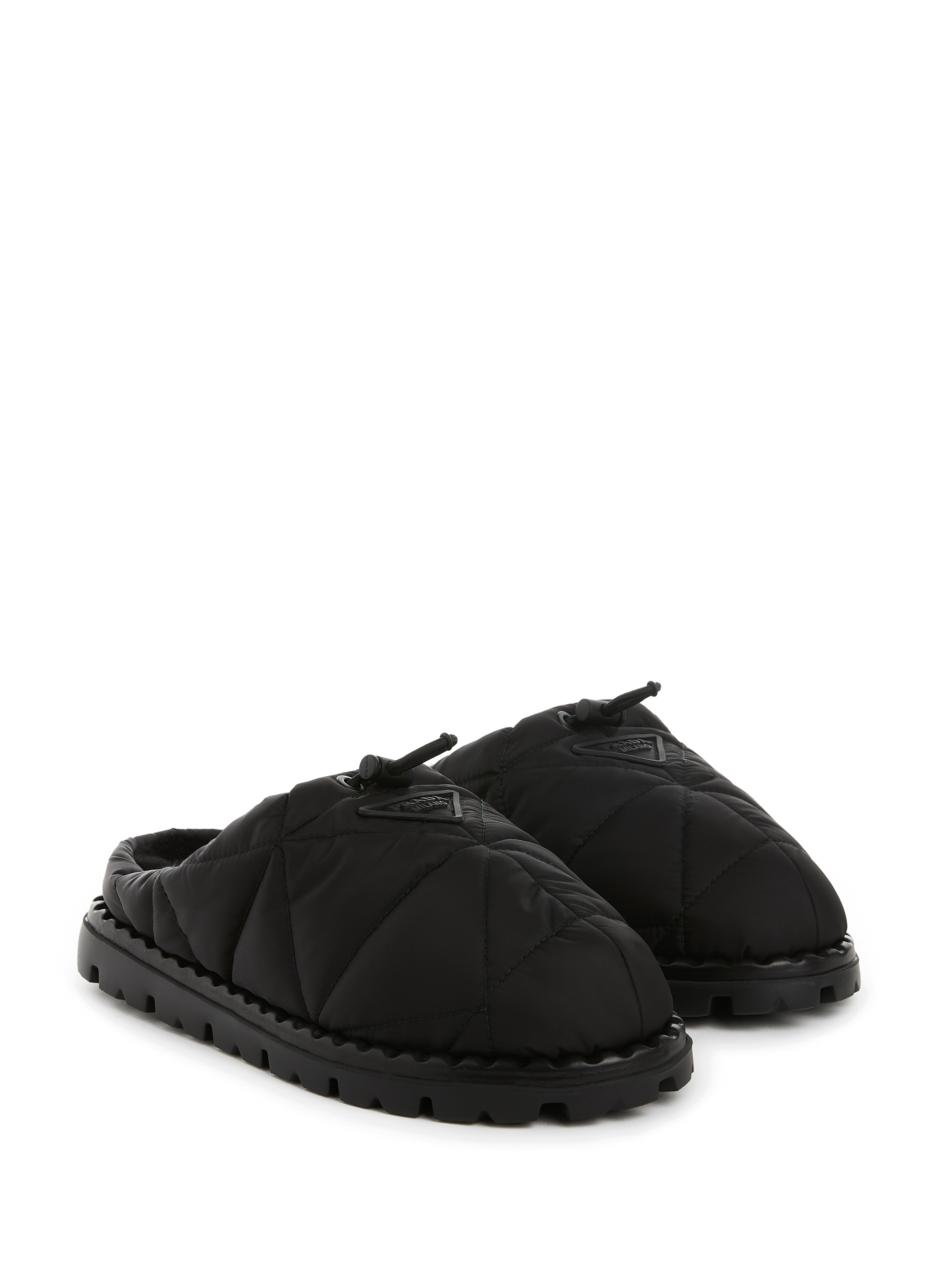 Mules doublées en cuir